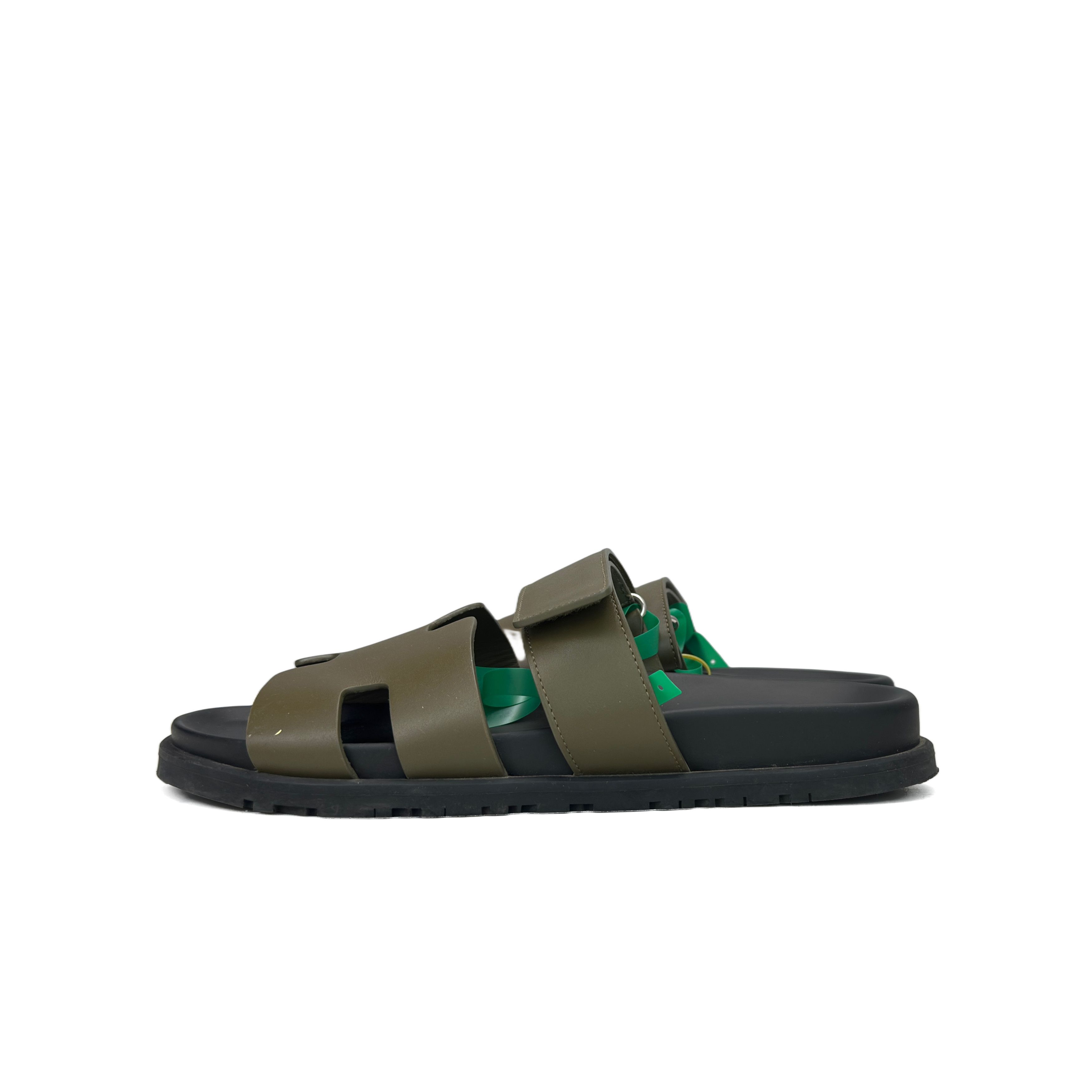 Hermes Hermès Chypre Leather Sandals Size 40 Size US 7 / EU 40 - 1 Thumbnail