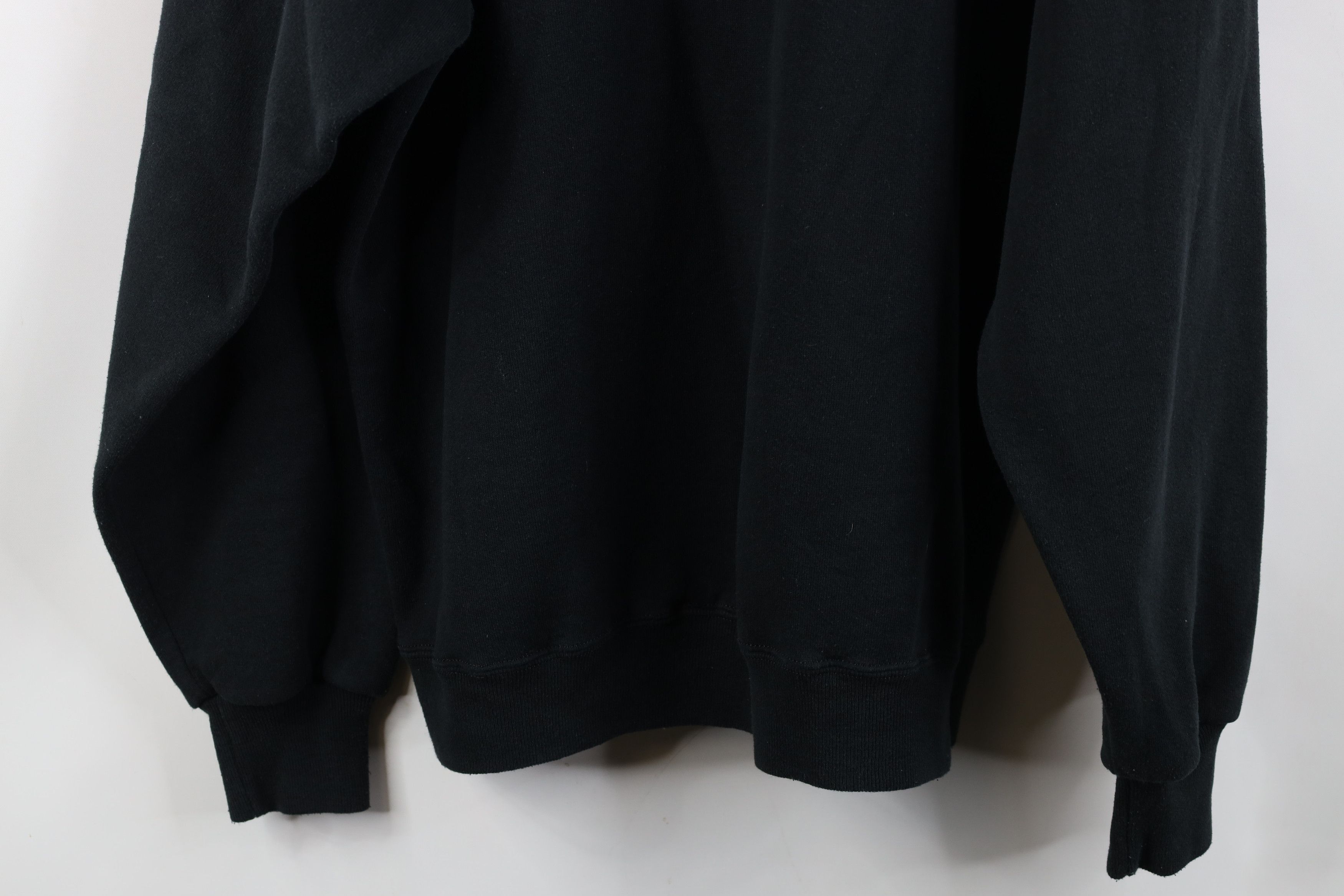 Vintage Vintage 90s Streetwear Blank Crewneck Sweatshirt Black USA Size US XXL / EU 58 / 5 - 13 Thumbnail