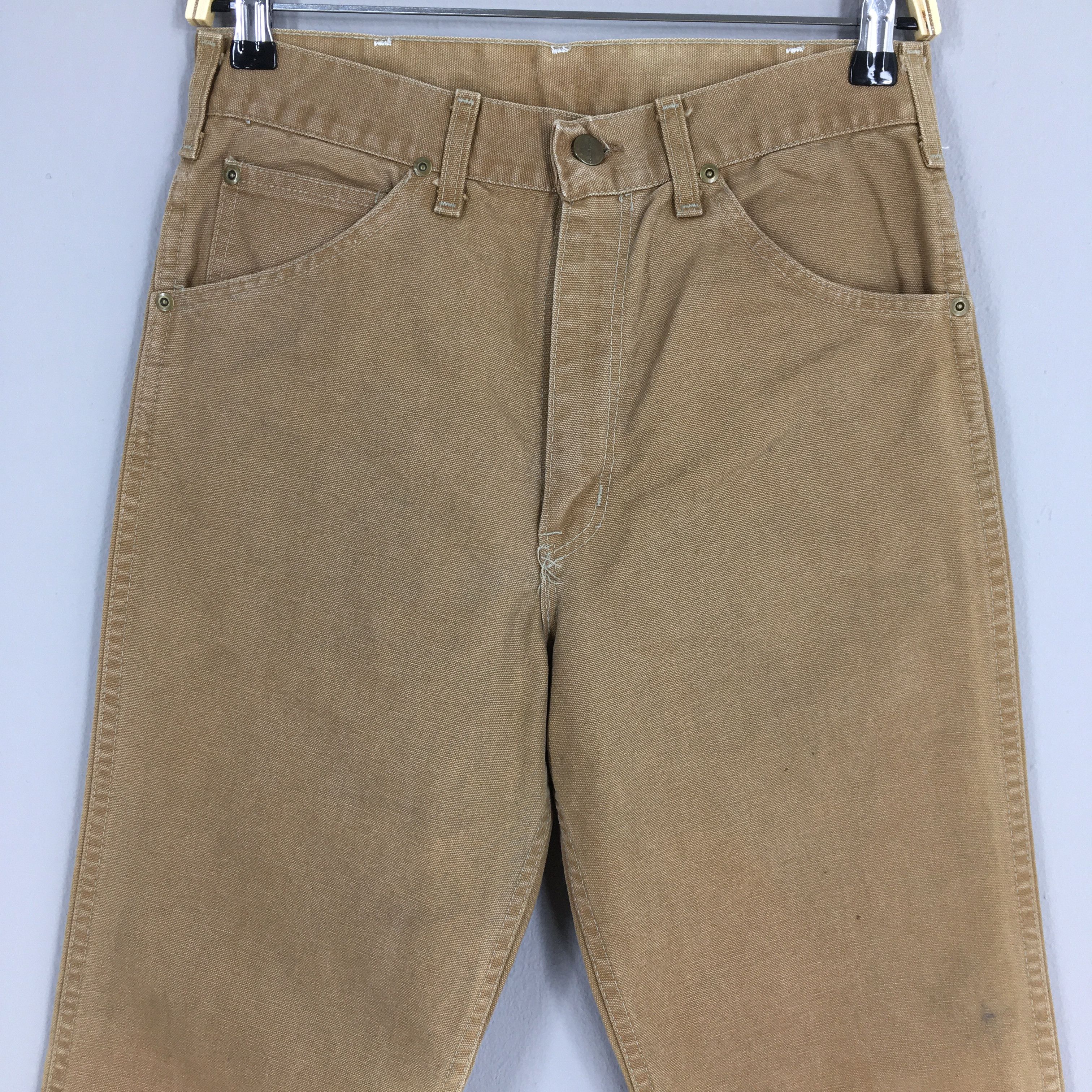 Carhartt Size 28x23Vintage 1980s Carhartt Carpenter Beige Jeans S429 Size US 28 / EU 44 - 2 Thumbnail