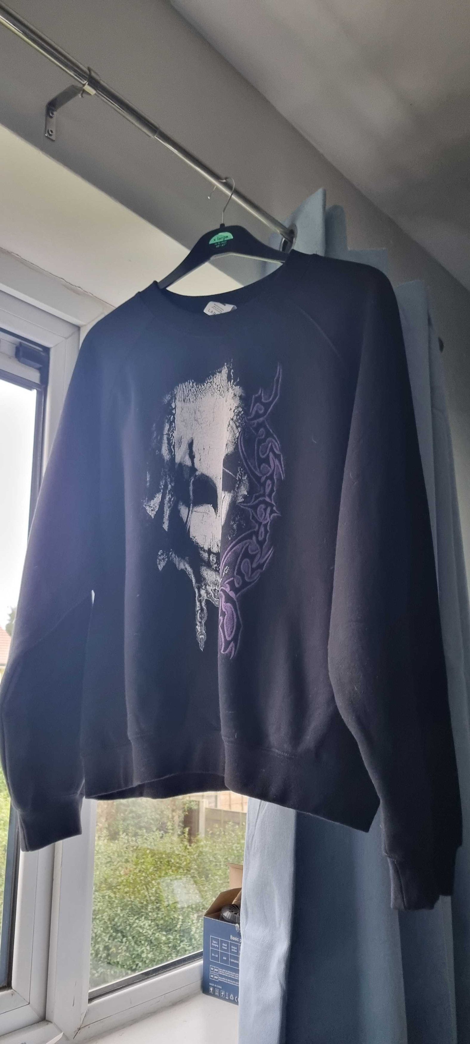 Other RAVEN RAGLAN Crewneck Sweater - Halloween - Inferno studios Size US L / EU 52-54 / 3 - 1 Thumbnail