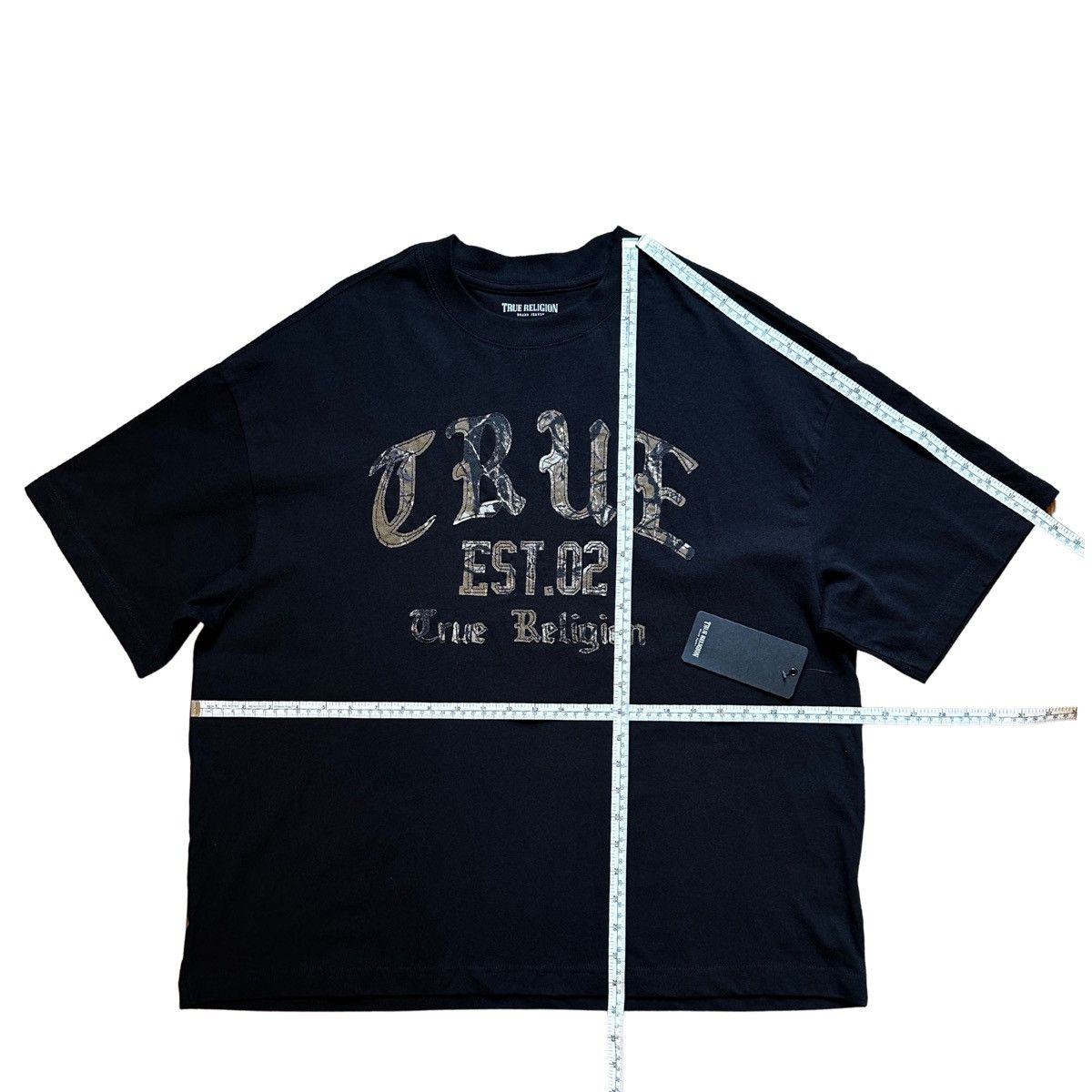 True Religion True Religion Men's "EST. 02" Oversized Graphic T-Shirt Size US M / EU 48-50 / 2 - 7 Thumbnail