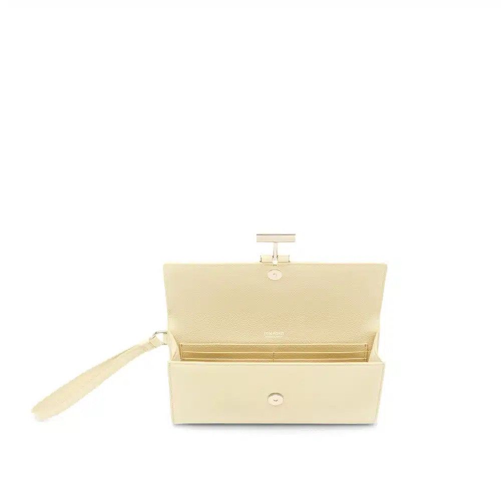 Tom Ford o1loc1c0926 S0508 Size: OS / Grain Leather Tara Pouch Beige Size ONE SIZE - 4 Thumbnail