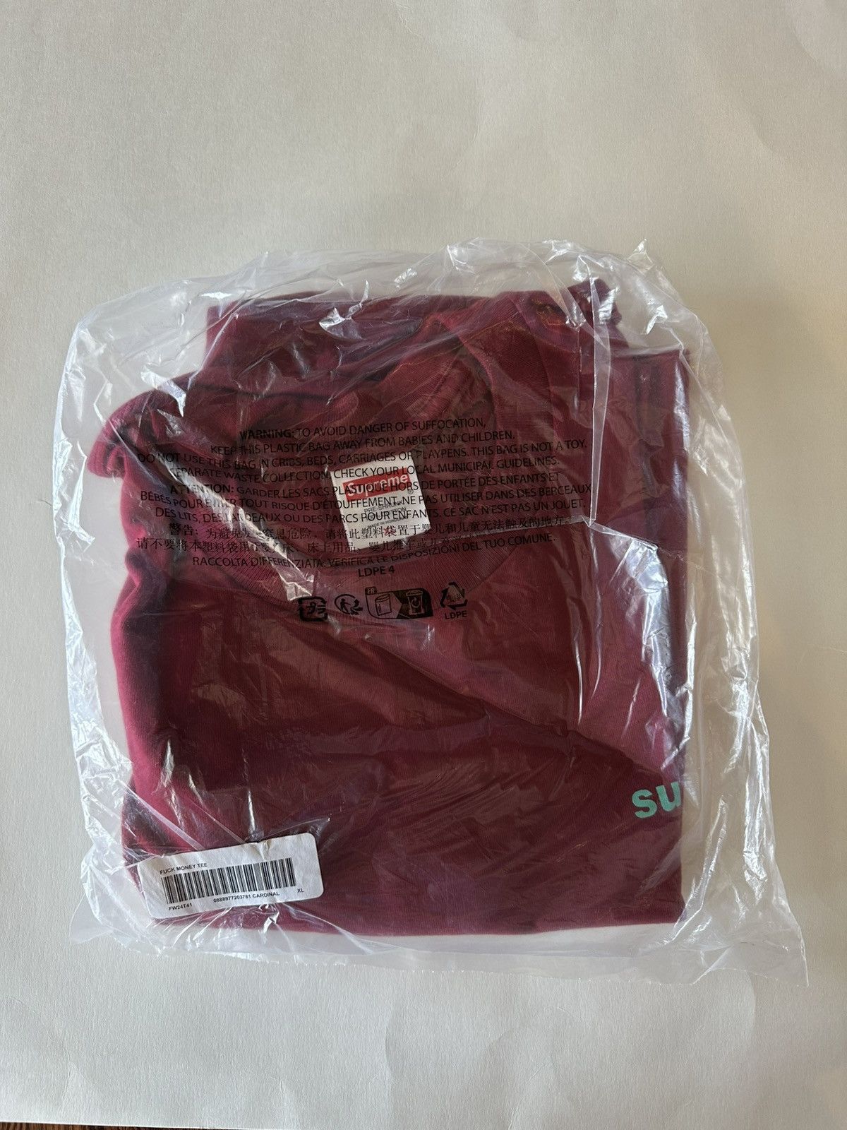 Supreme Supreme Fuck Money Tee Size US XL / EU 56 / 4 - 3 Thumbnail