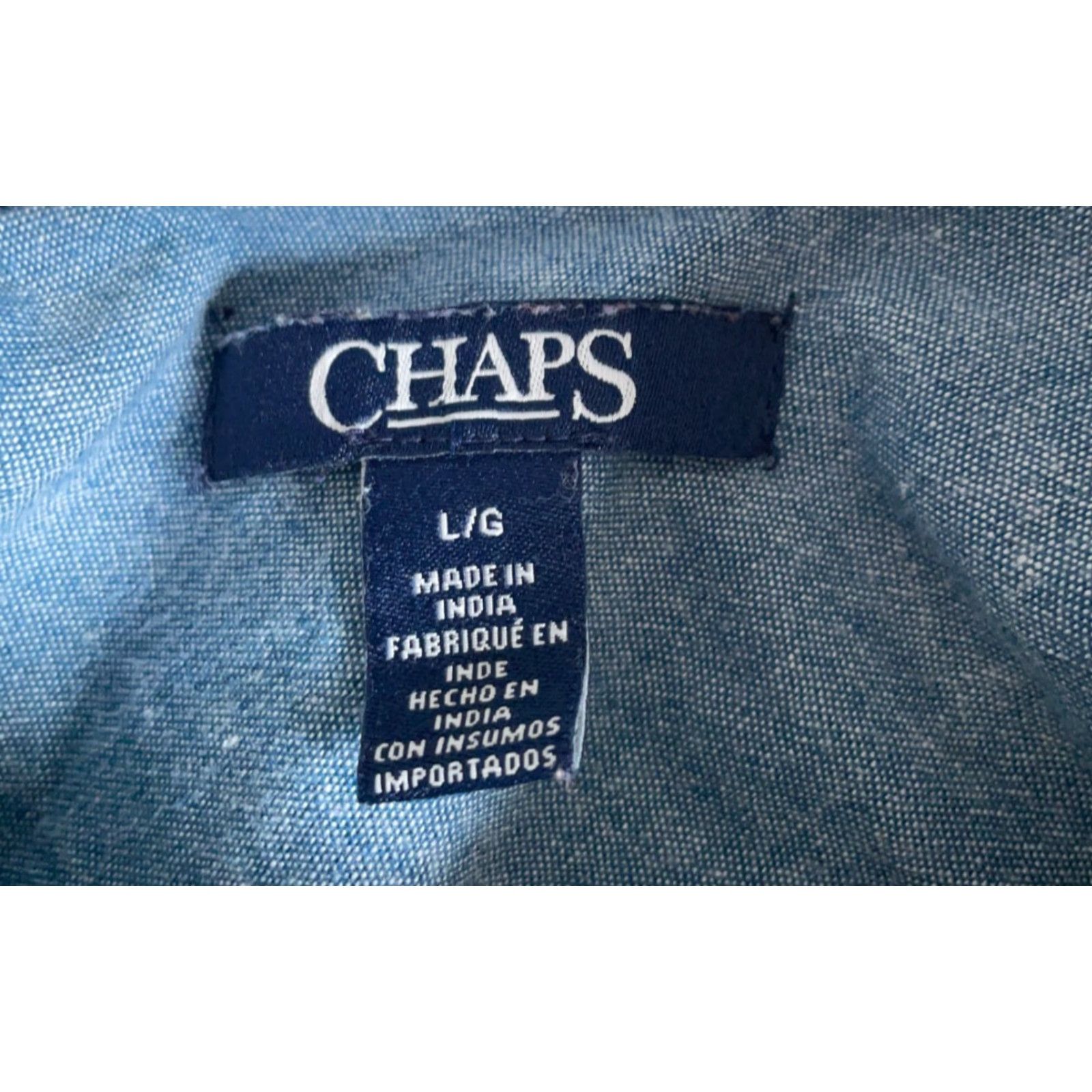 Chaps 90s Chaps Rugby Polo Shirt Long Sleeve Adult M White Blue Stripe Preppy Shirt Size US M / EU 48-50 / 2 - 3 Thumbnail