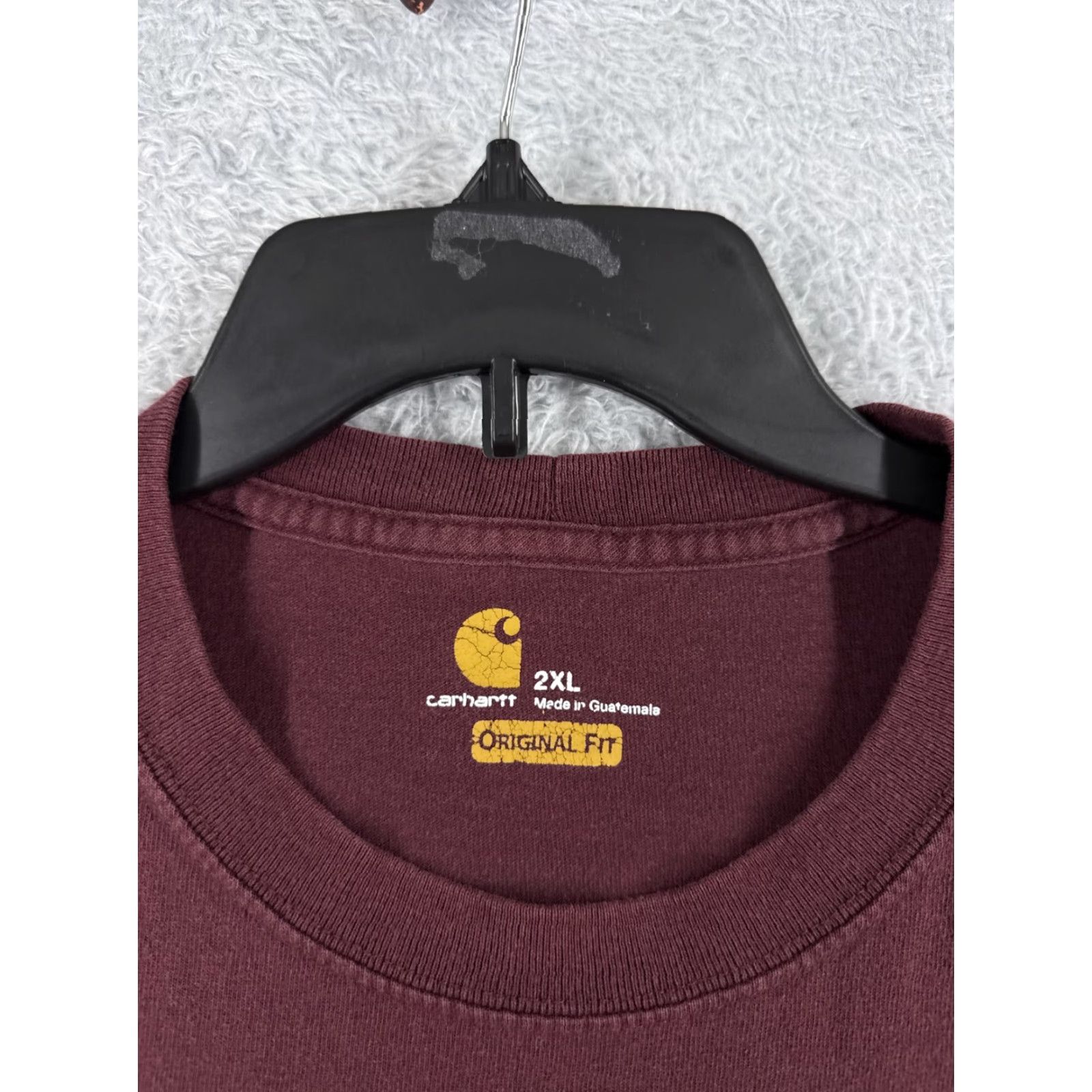 Carhartt VINTAGE Carhartt Shirt Men Extra Large Red Short Sleeve Henley Cotton Pocket Workwear Size US XL / EU 56 / 4 - 7 Thumbnail