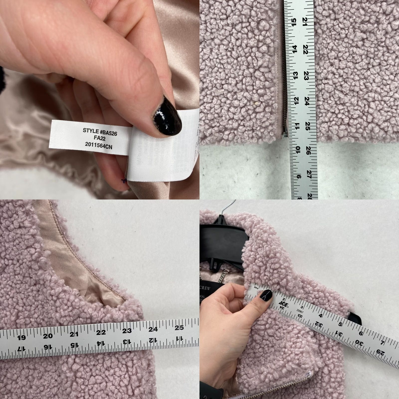 J.Crew J.Crew Teddy Sherpa Vest Women's 2XL Pink Full Zip Mock Neck Preppy Shirt Vest to Sherpa Vest Faux Fur | Pink | J.CREW Size XXL / US 16-18 / IT 52-54 - 8 Thumbnail