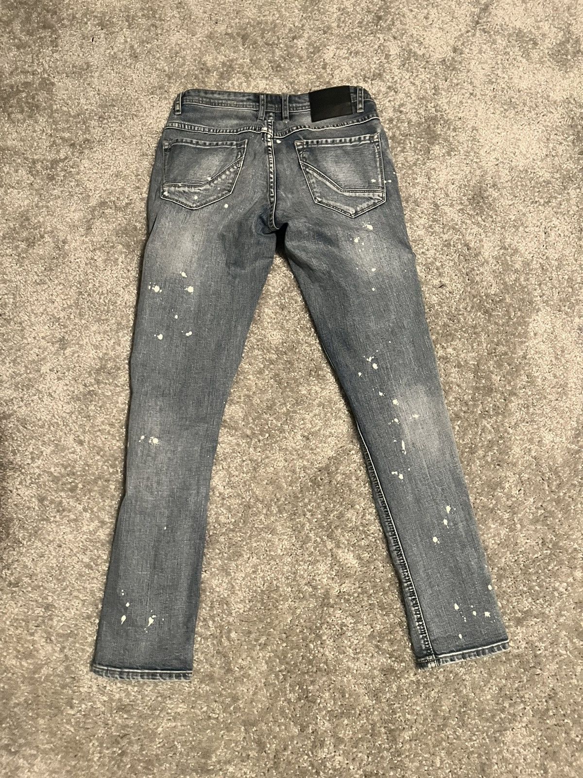 Empyre White Splatter Ripped Jeans Size US 30 / EU 46 - 1 Thumbnail