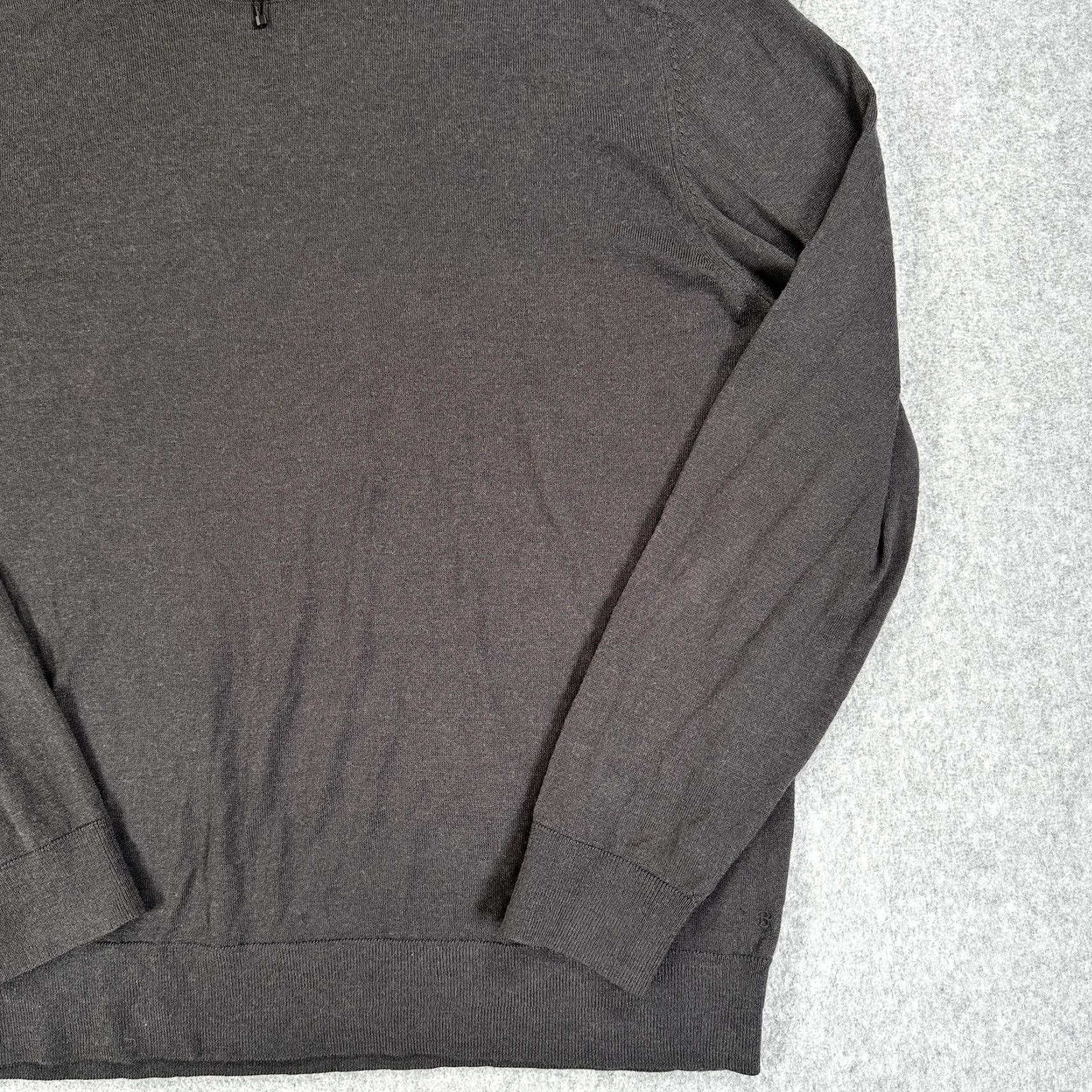 Banana Republic VINTAGE Banana Republic Merino Wool Sweater Mens XL Gray Crew Neck Solid Knit Pullover Size US XL / EU 56 / 4 - 4 Thumbnail