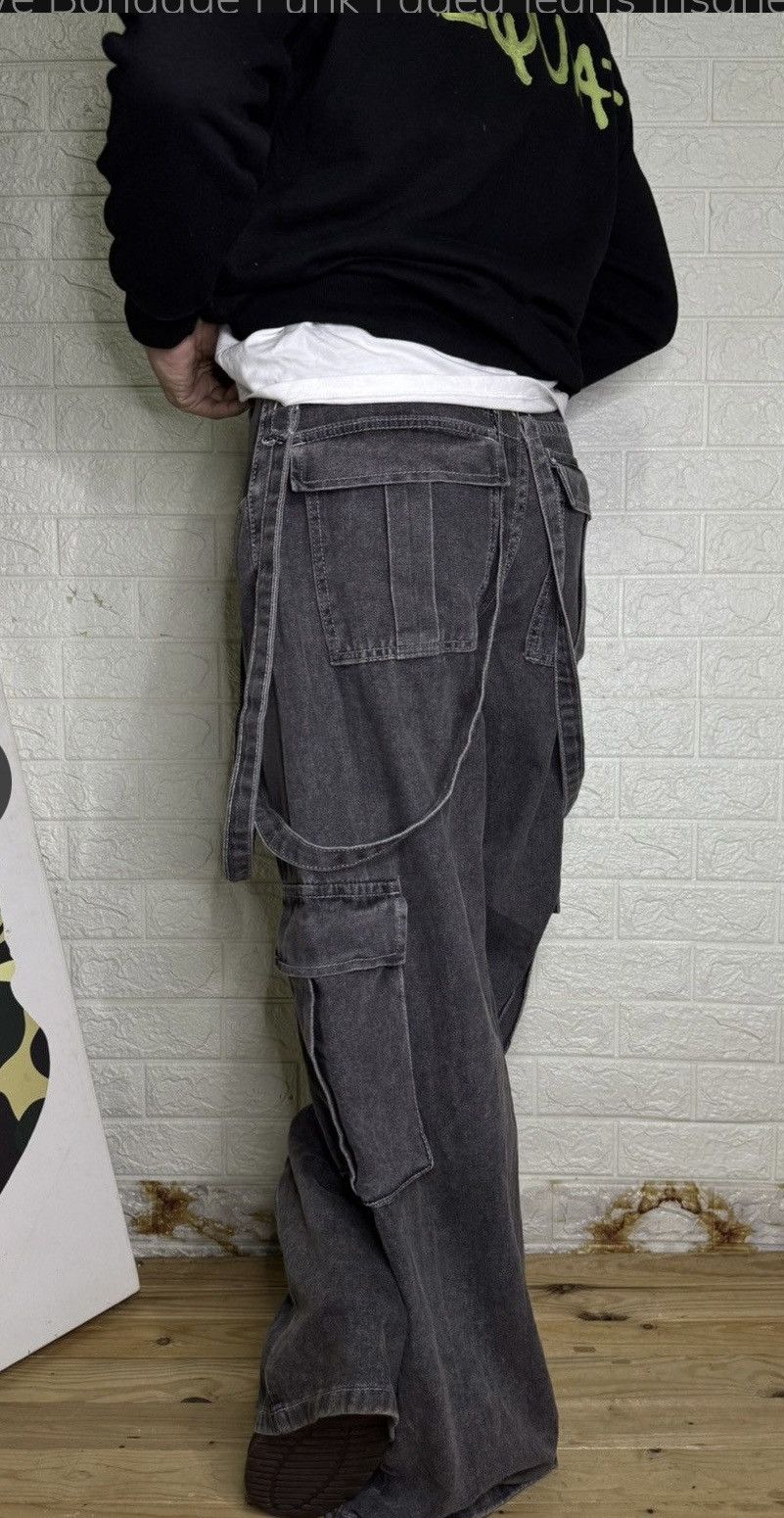 Japanese Brand 🔥JAPANESE BRAND🔥Bondage Punk Flare Bootcut Cargo Pants Size US 30 / EU 46 - 12 Thumbnail