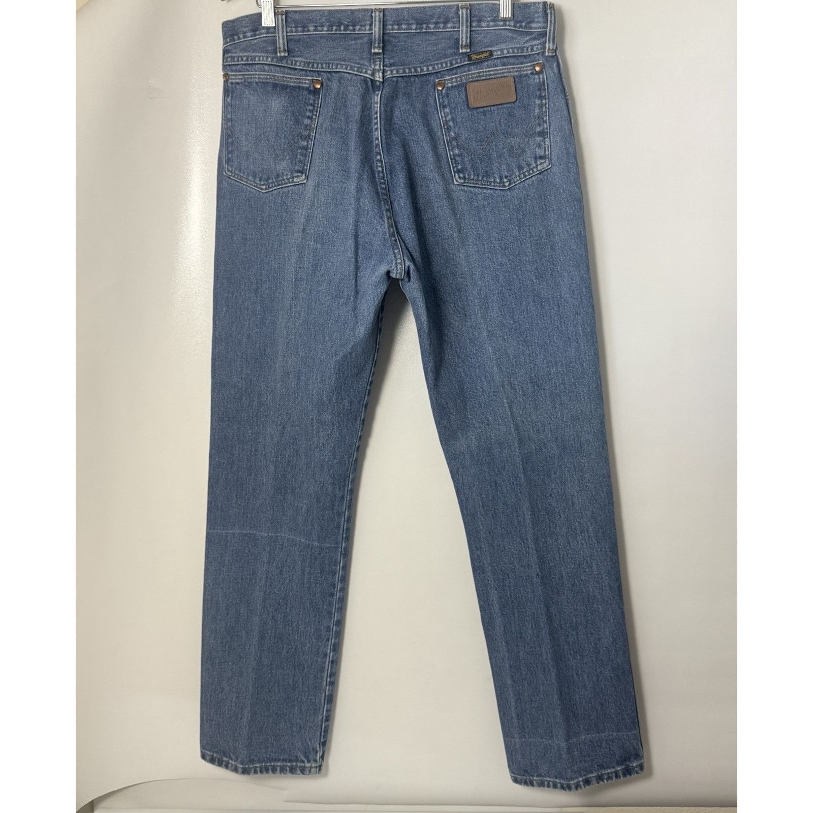 Wrangler Vintage 80s 90s Wrangler 13MWZGK Stonewash Cowboy Cut Jeans Size US 34 / EU 50 - 2 Thumbnail
