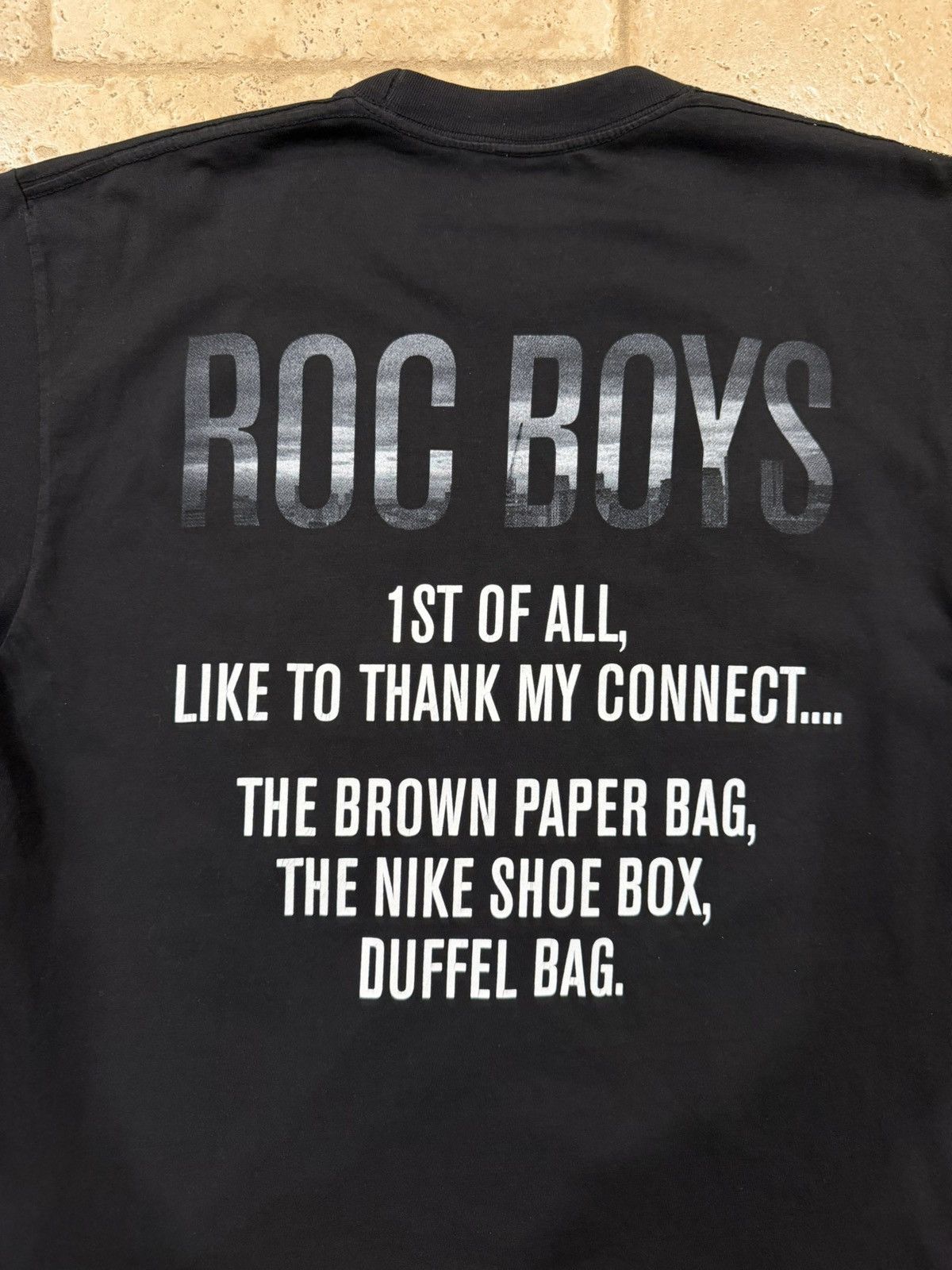 Vintage Vintage Jay-Z 2007 American Ganster Promo Black Rap T-Shirt Size US XL / EU 56 / 4 - 12 Thumbnail
