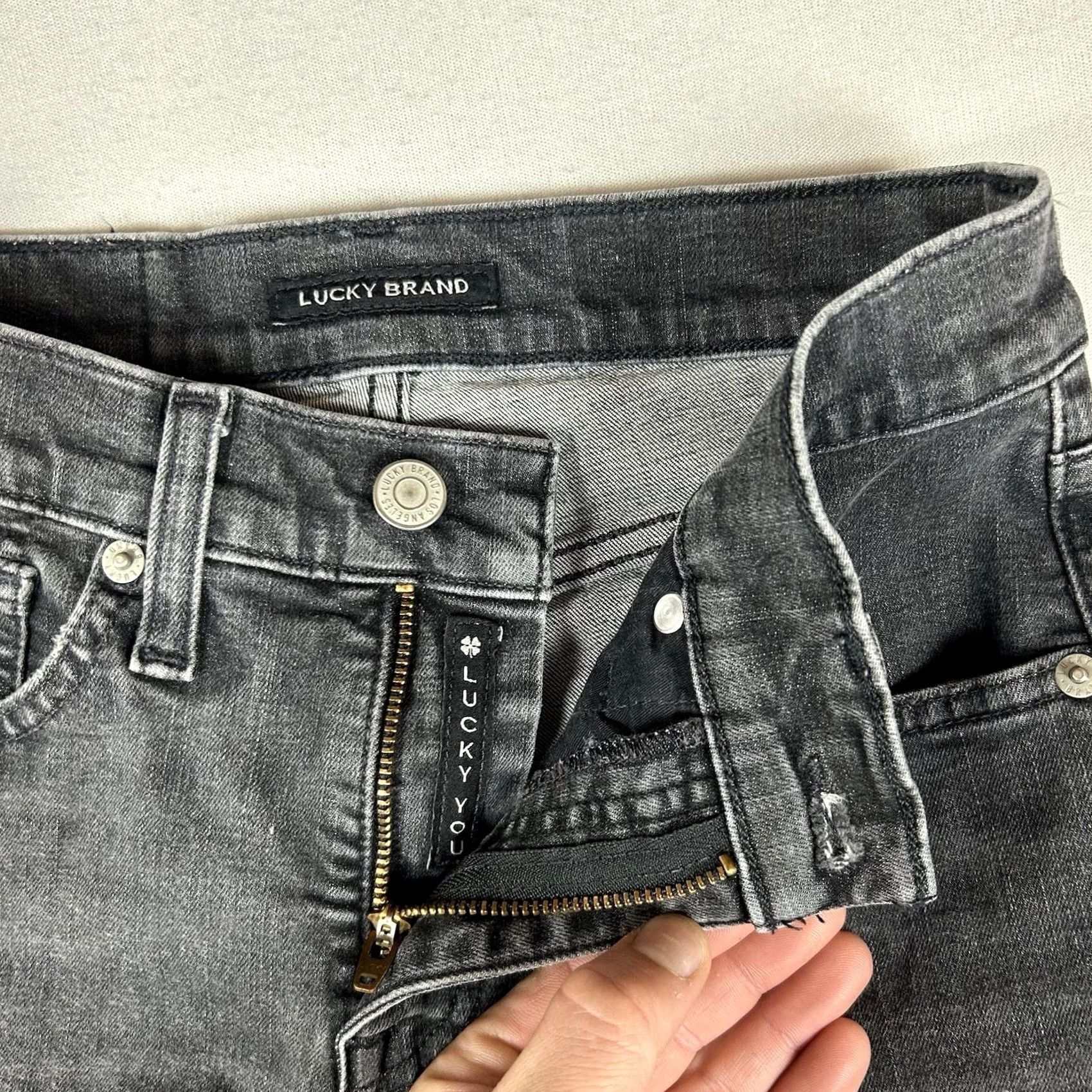 Lucky Brand Lucky Brand Jeans Mid Rise Skinny Ava Ankle 27 In Gray Denim Women's 4/27 Casual Size 27" / US 4 / IT 40 - 5 Thumbnail