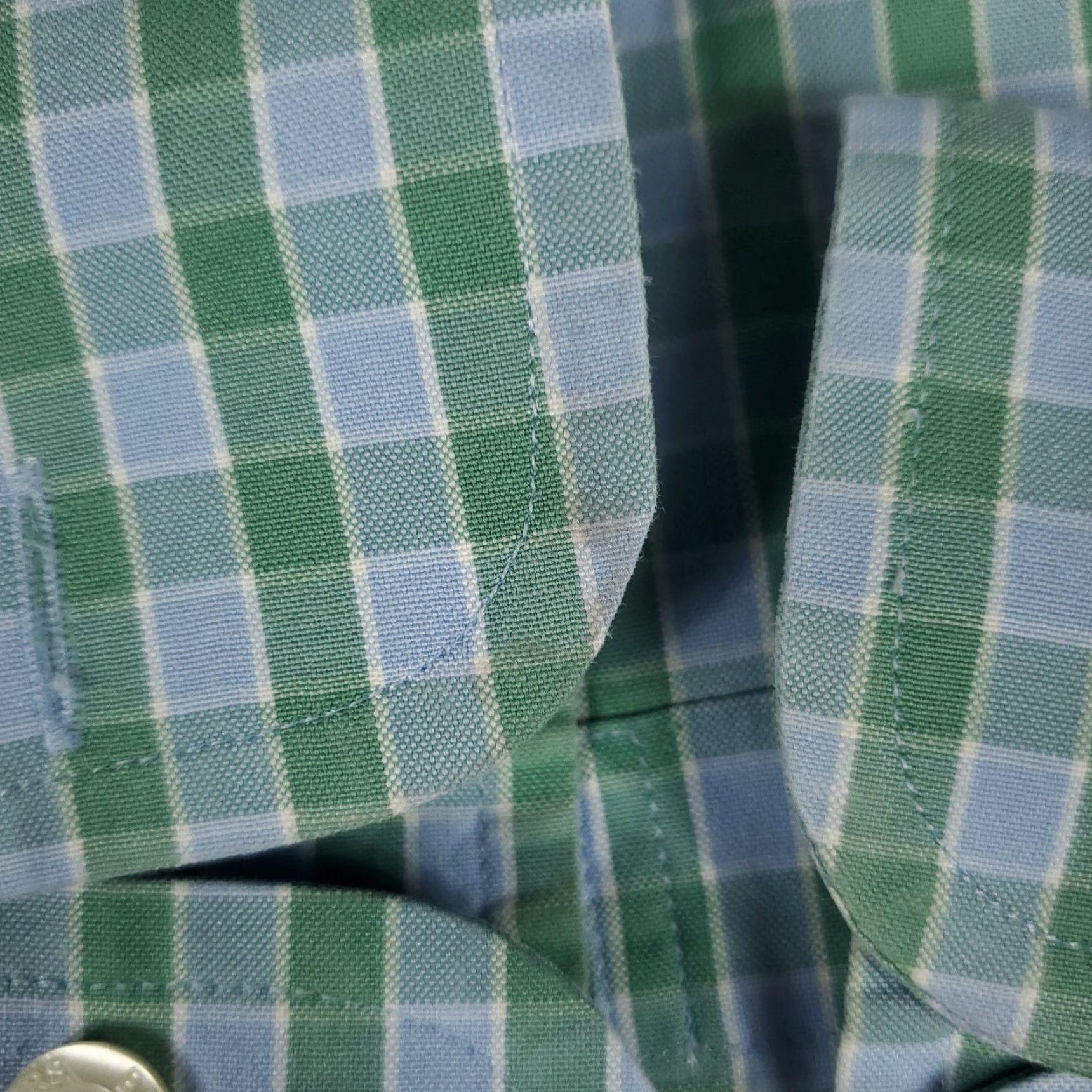 Brooks Brothers Brooks Brothers Button-Up Shirt Mens Large Green Blue Check Long Sleeve Classic Preppy Size US L / EU 52-54 / 3 - 4 Thumbnail