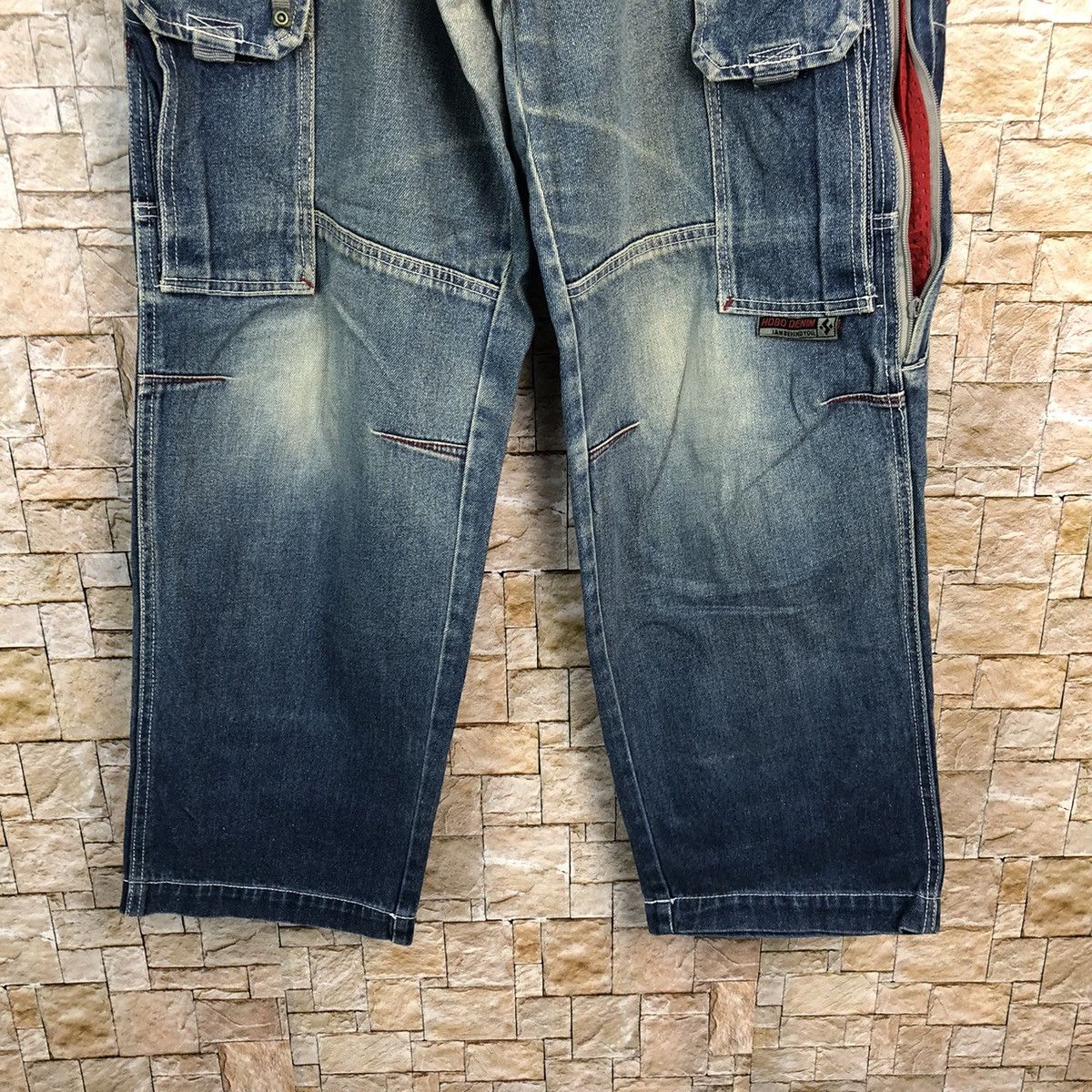 Hobo Hobo Blue Denim utility Cargo Multipocket Pants #A433 Size US 30 / EU 46 - 7 Thumbnail