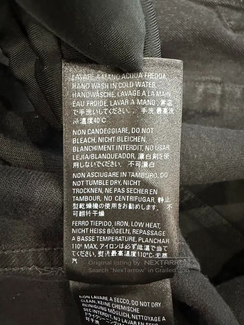Balenciaga Balenciaga Back Diamond Letter Logo Black Denim Jacket Size XXS / US 00 / IT 34 - 7 Thumbnail