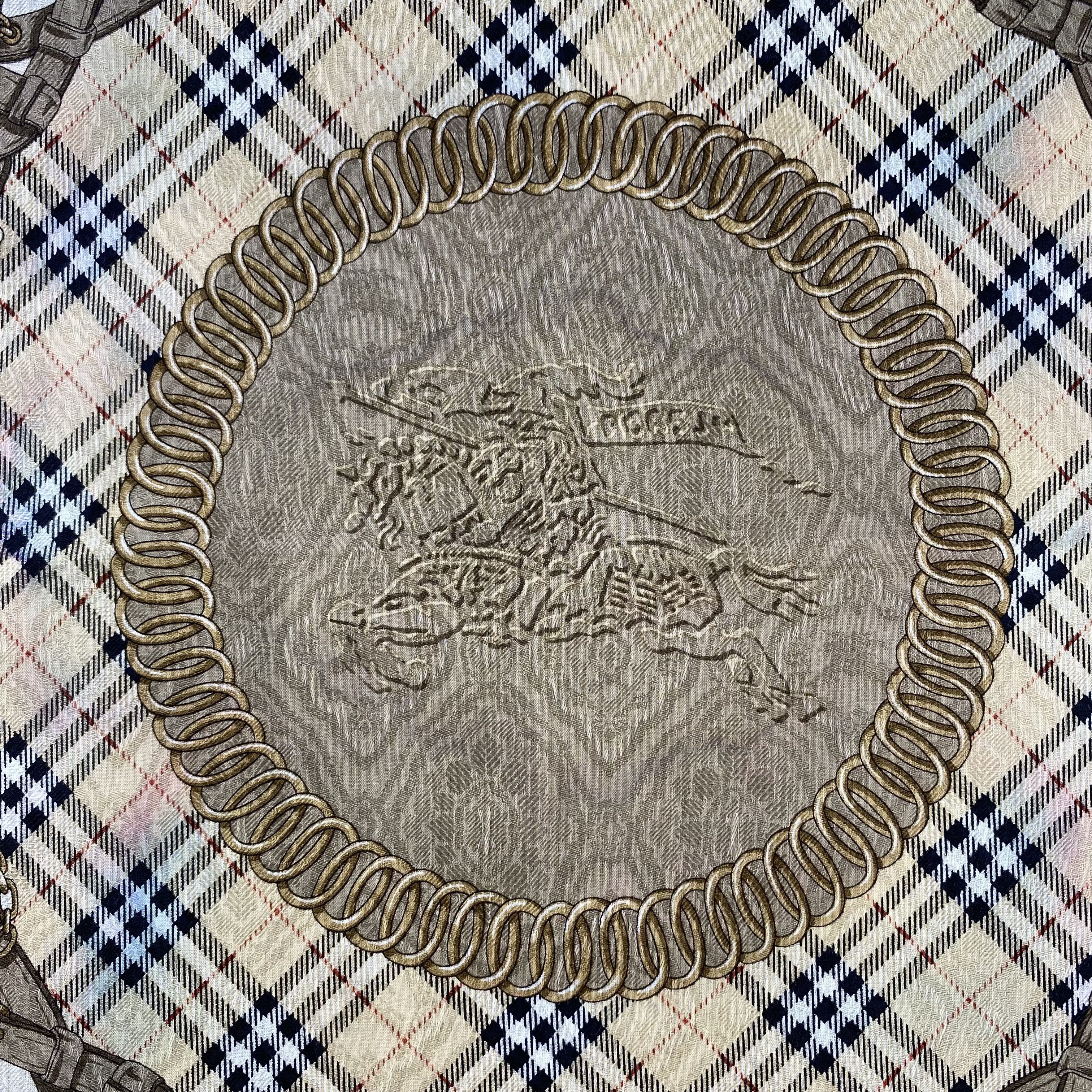 Burberry × Vintage Burberry Handkerchief/Neckerchief/Bandana HC798 Size ONE SIZE - 4 Thumbnail