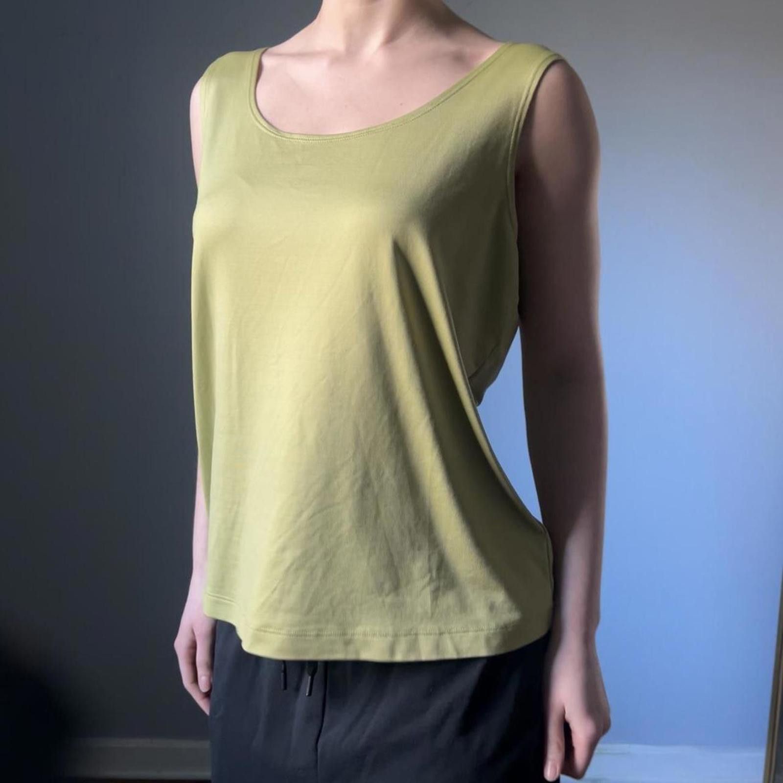 Chicos Additions by Chico's silky green tank top Size XS / US 0-2 / IT 36-38 - 2 Thumbnail