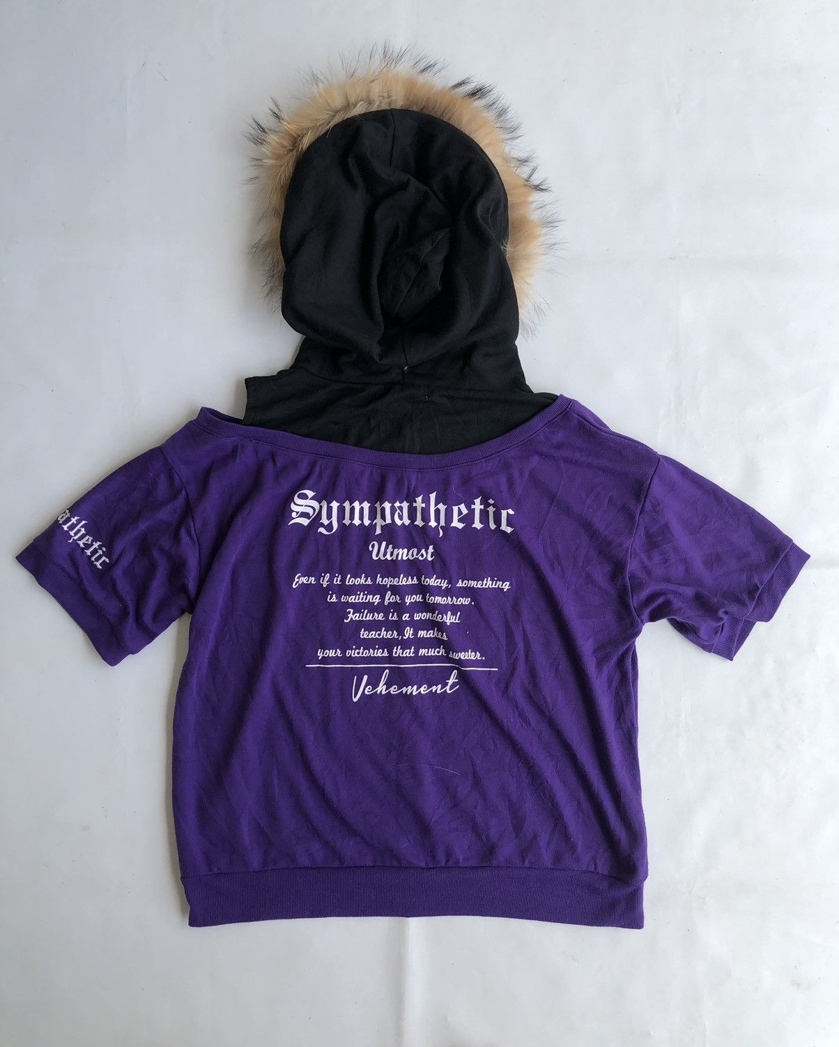 If Six Was Nine Poem Gothic Double Layer Fur Hoodie Ifsixwasnine Style Size US M / EU 48-50 / 2 - 2 Thumbnail