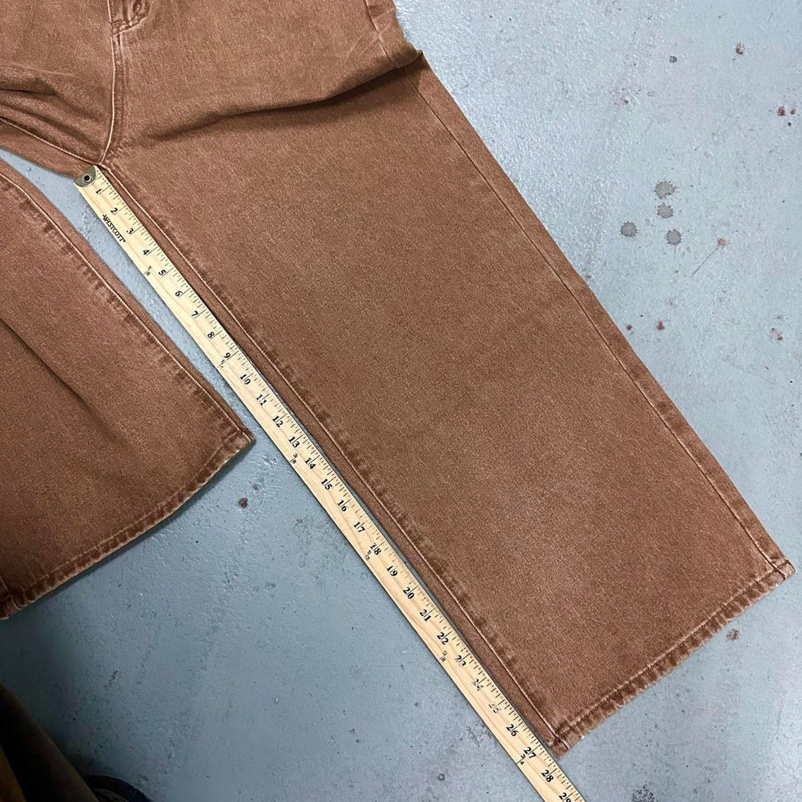 Other BAGGY BROWN WIDE LEG ESSENTIAL WAIST 30 FLAT Size US 30 / EU 46 - 7 Thumbnail