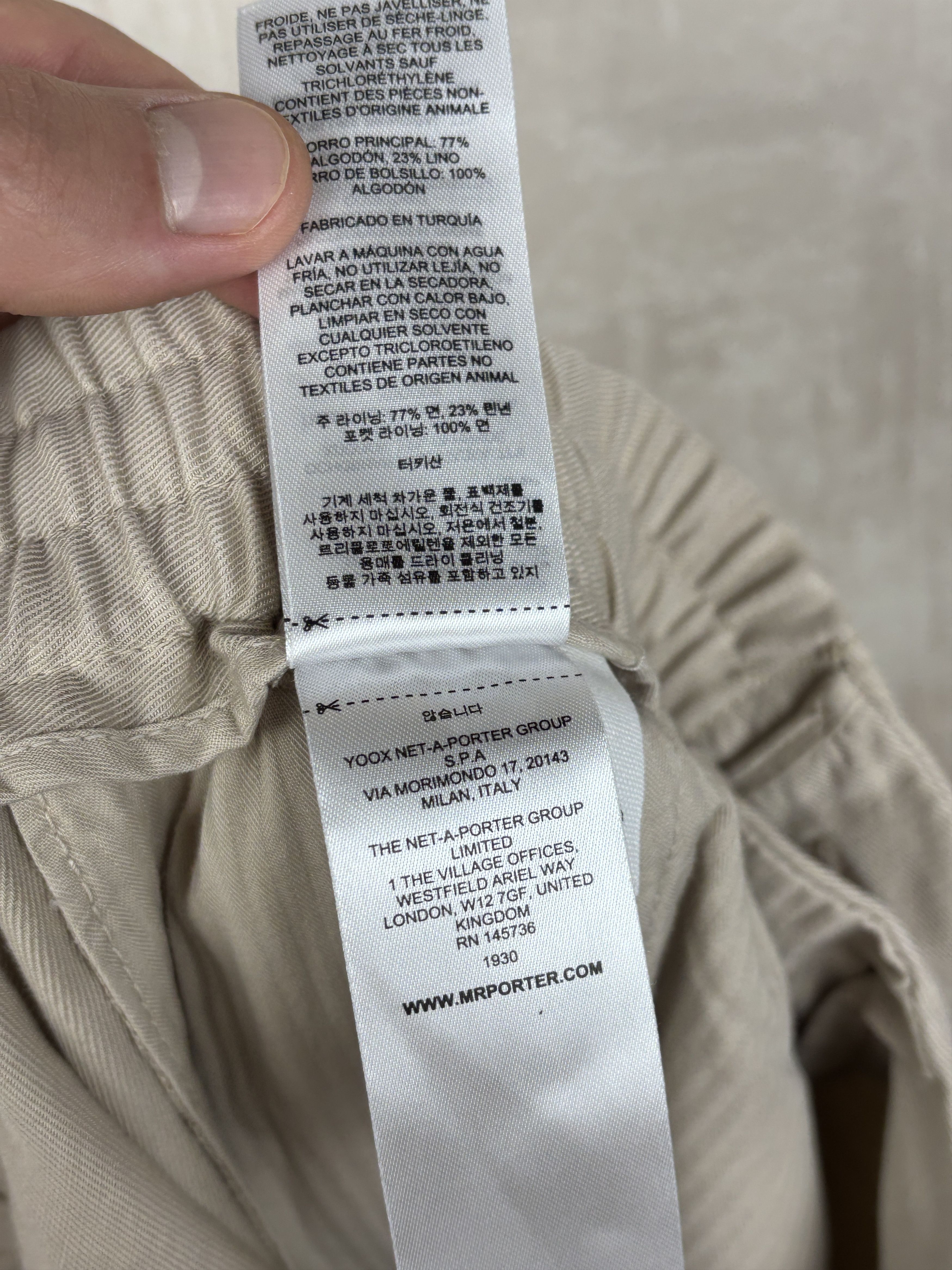 Mr P. Mr. Porter Chino Pants Cotton / Linen Size 30 Size US 30 / EU 46 - 18 Thumbnail