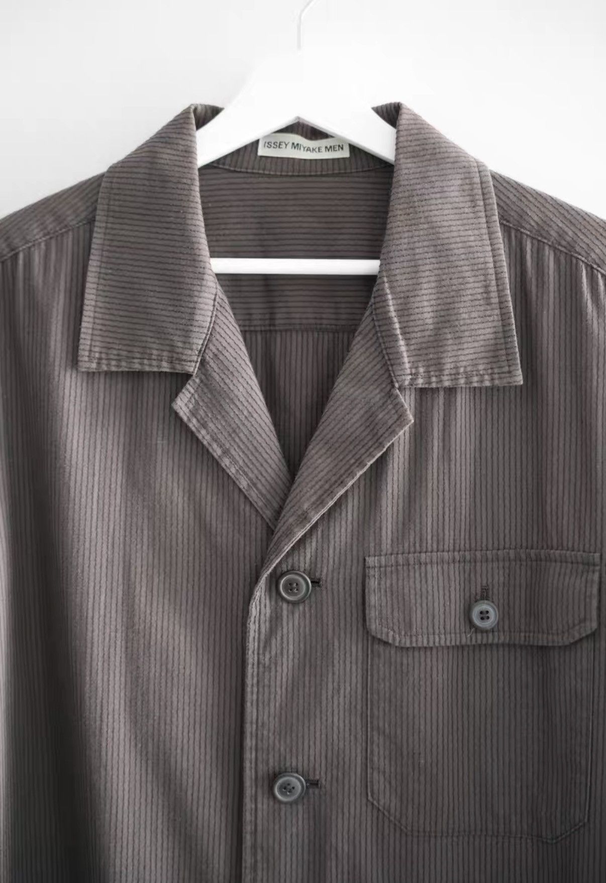 Issey Miyake Issey Miyake Men 00ss Vintage Stripe Jacket K4 Size US XL / EU 56 / 4 - 3 Thumbnail