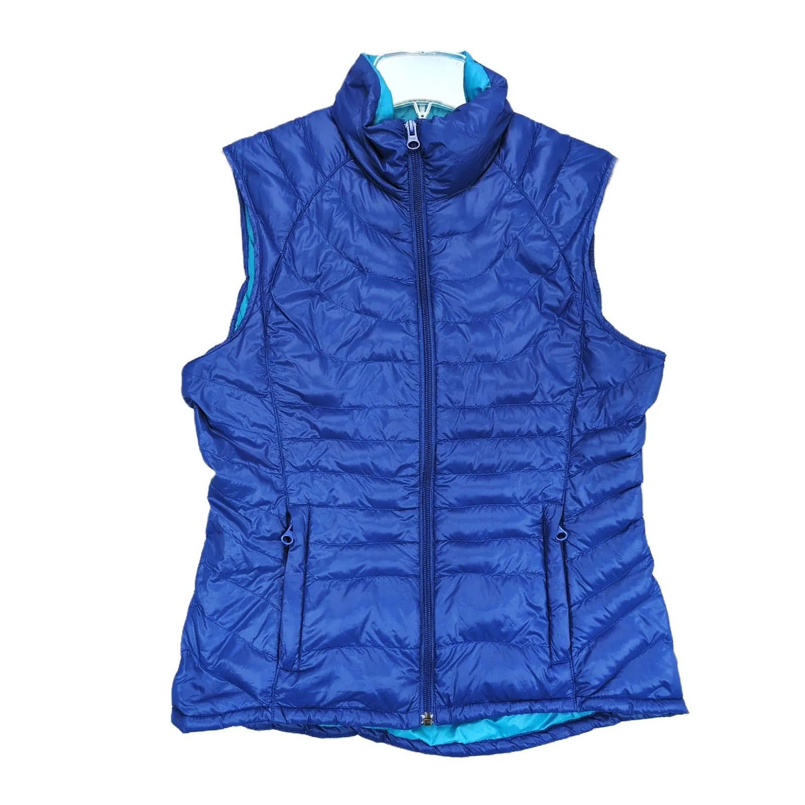 Other Bernardo Goose Down Women's S Blue Full Zip Puffer Vest Size S / US 4 / IT 40 - 1 Thumbnail