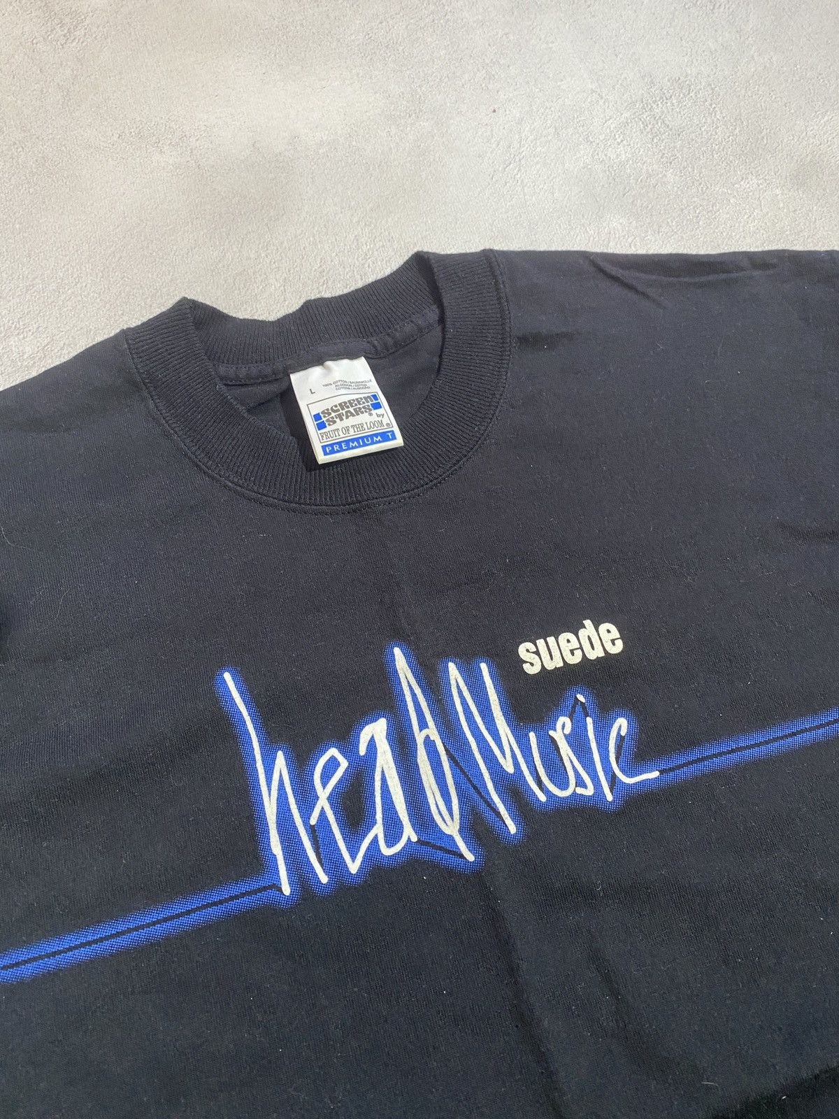 Band Tees Crazy vintage suede head music merch Size US L / EU 52-54 / 3 - 3 Thumbnail