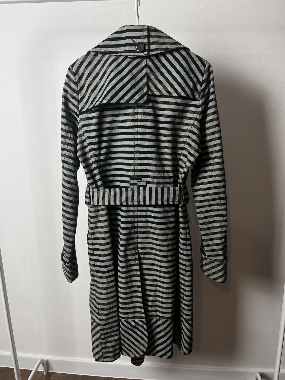 Custo Barcelona Custo Barcelona Stripped Trench Coat Jacket Size S / US 4 / IT 40 - 9 Thumbnail