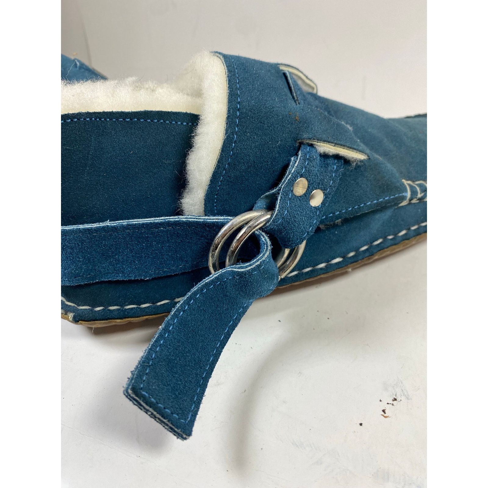 Quoddy Quoddy Ring Suede Sheepskin Lined Blue Boot 9.5W Size US 9.5 / IT 39.5 - 8 Thumbnail
