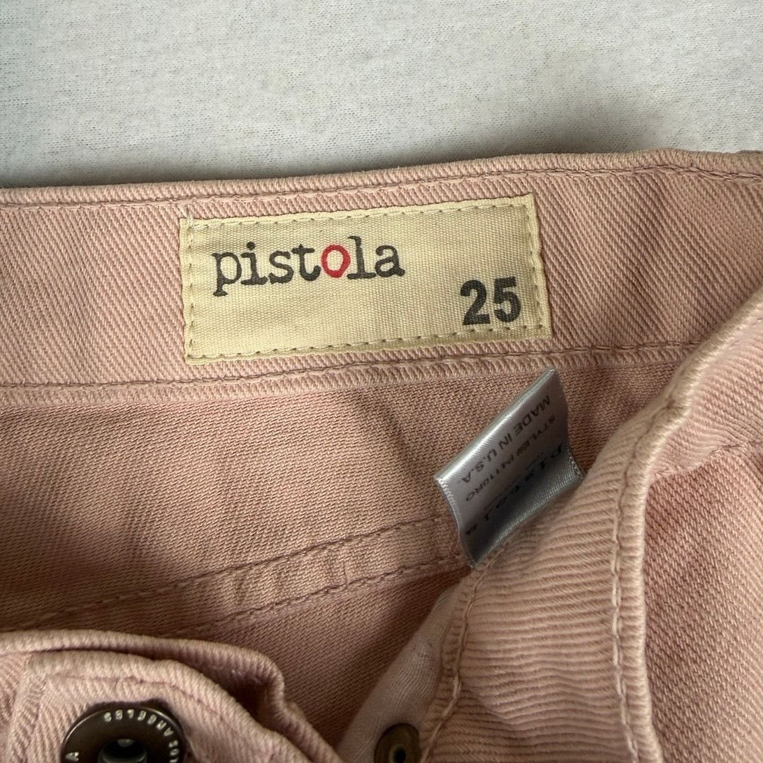 Pistola Pistola Distressed Jean Shorts - Rose Quartz Pink size 25 Size 25" / US 0 / IT 36 - 6 Thumbnail