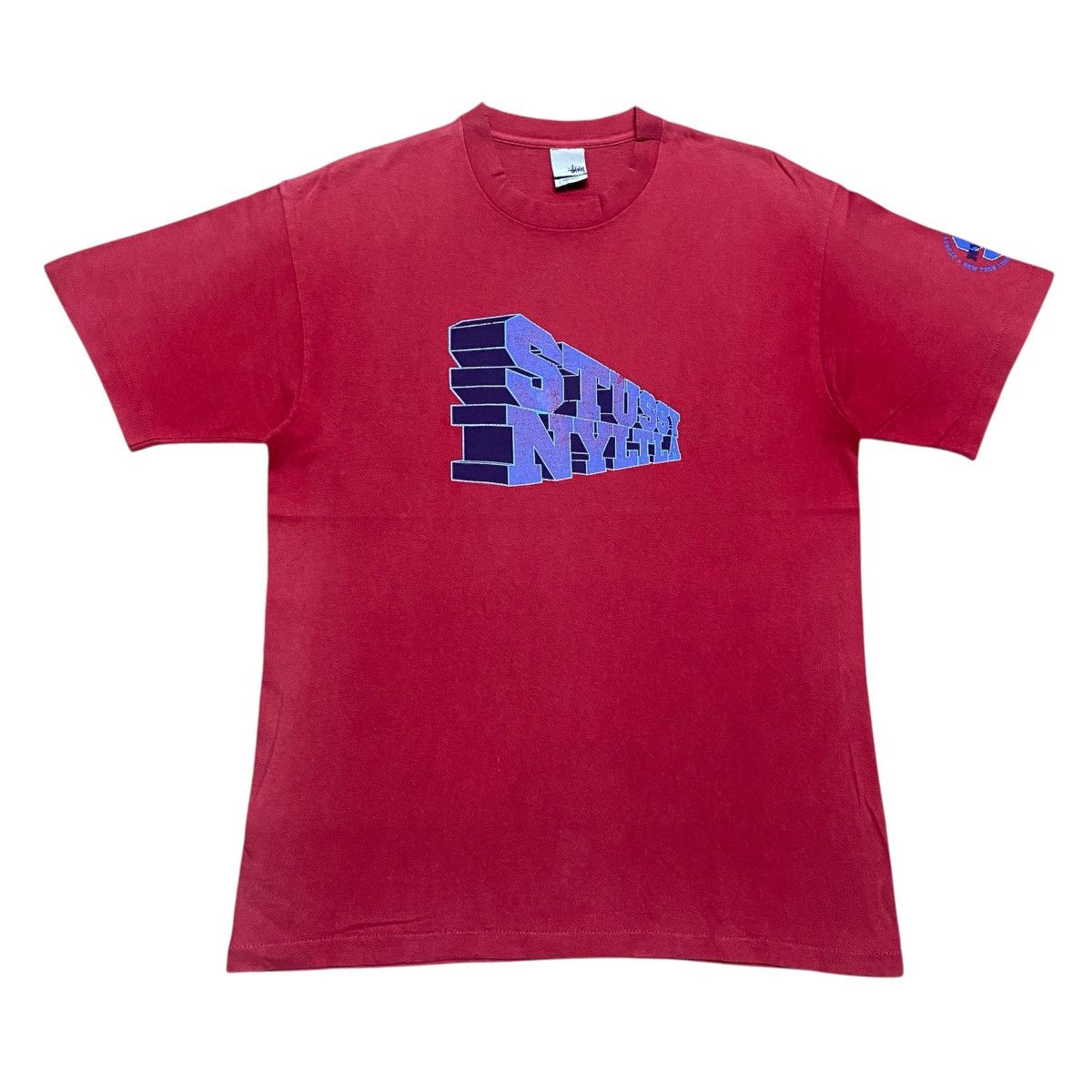 Rare‼️🔥Vintage Stussy NYLTLA Big SpellOut Distress T-Shirt