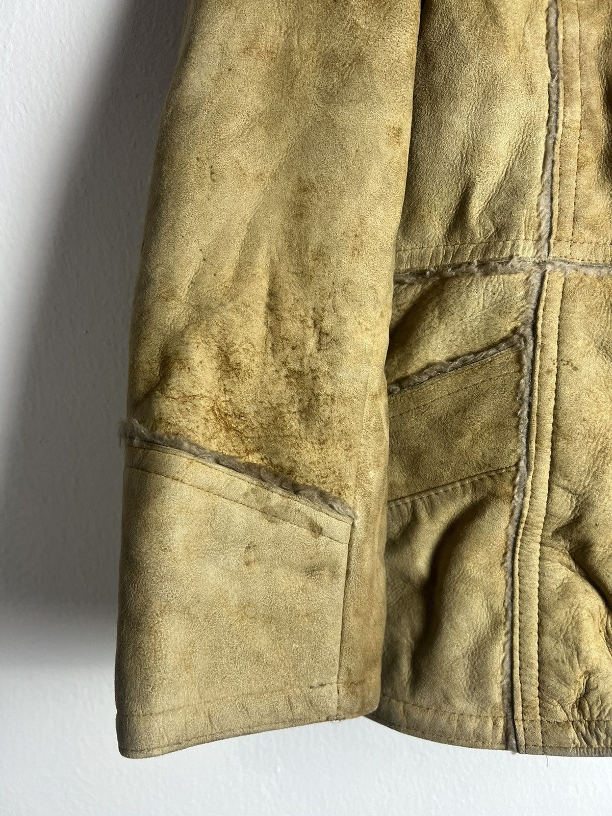 Vintage Vintage 70s Cosa Nova Tan Leather Suede Faux Fur Jacket Size US M / EU 48-50 / 2 - 7 Thumbnail