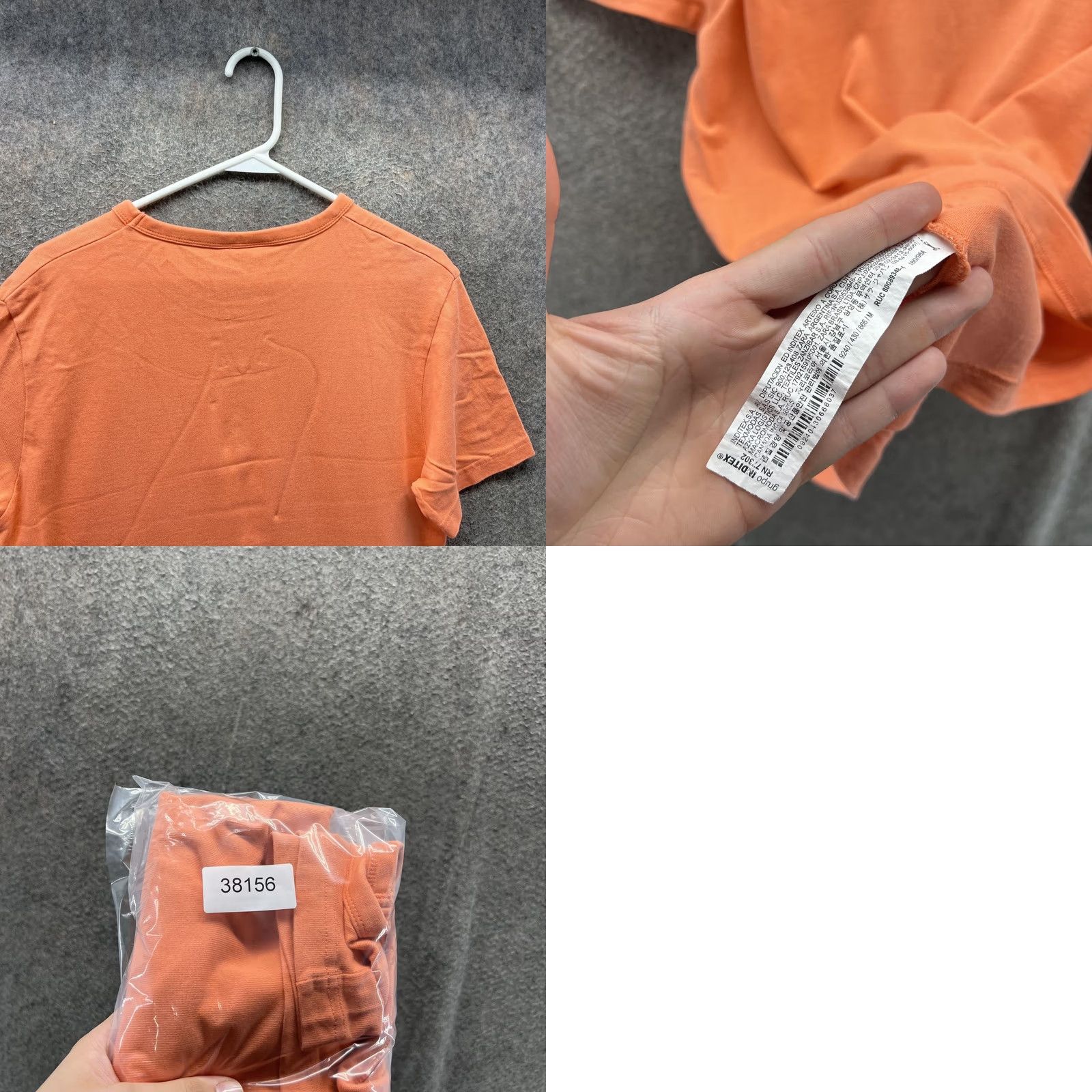 Zara Zara Shirt Mens M Orange Crewneck Short Sleeve Casual Basic Cotton Tee Size US M / EU 48-50 / 2 - 8 Thumbnail