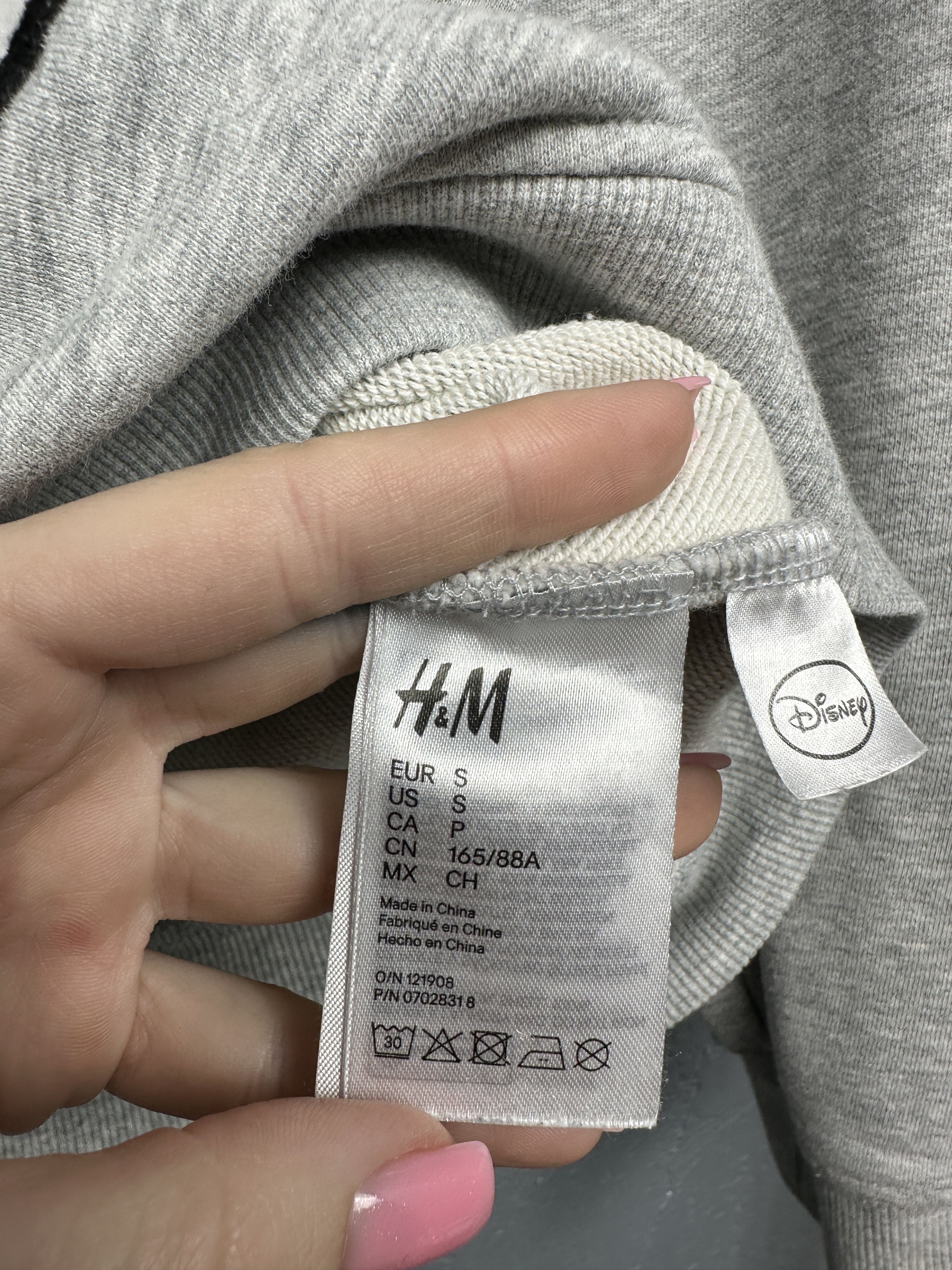 Moschino Limited Edition H&M x Moschino Grey Mickey Mouse Sweatshirt Size S / US 4 / IT 40 - 5 Thumbnail