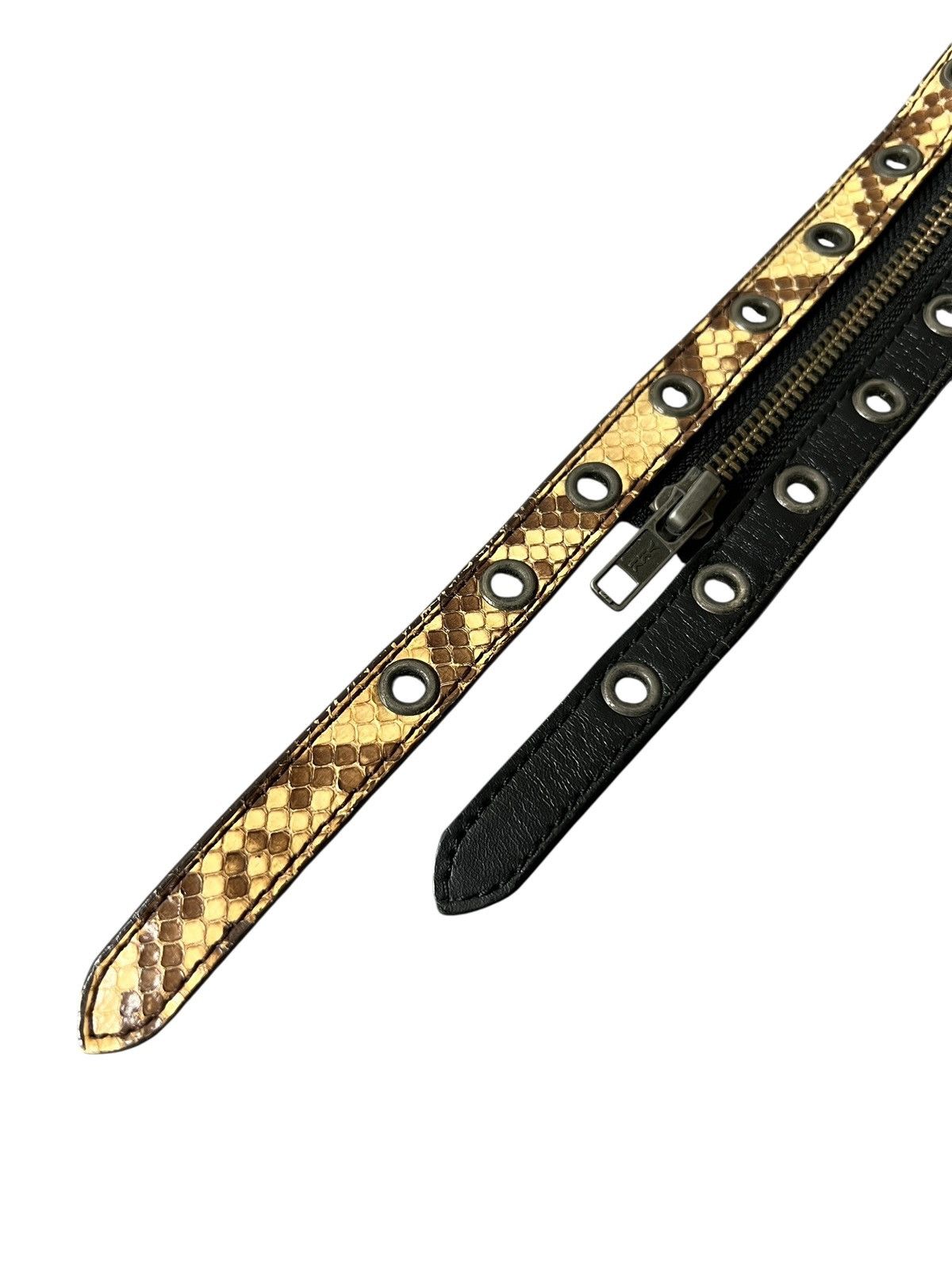 Japanese Brand Segment by Rupert Zipper Leather Belt Size 30 - 5 Thumbnail