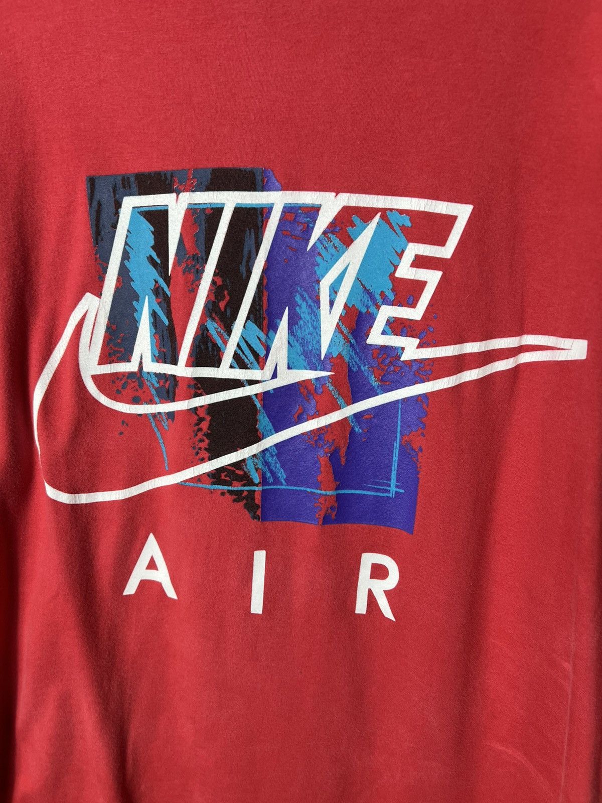Nike Vintage streetwear Nike Air 90s Big Logo Y2k T-shirt Size US XL / EU 56 / 4 - 2 Thumbnail