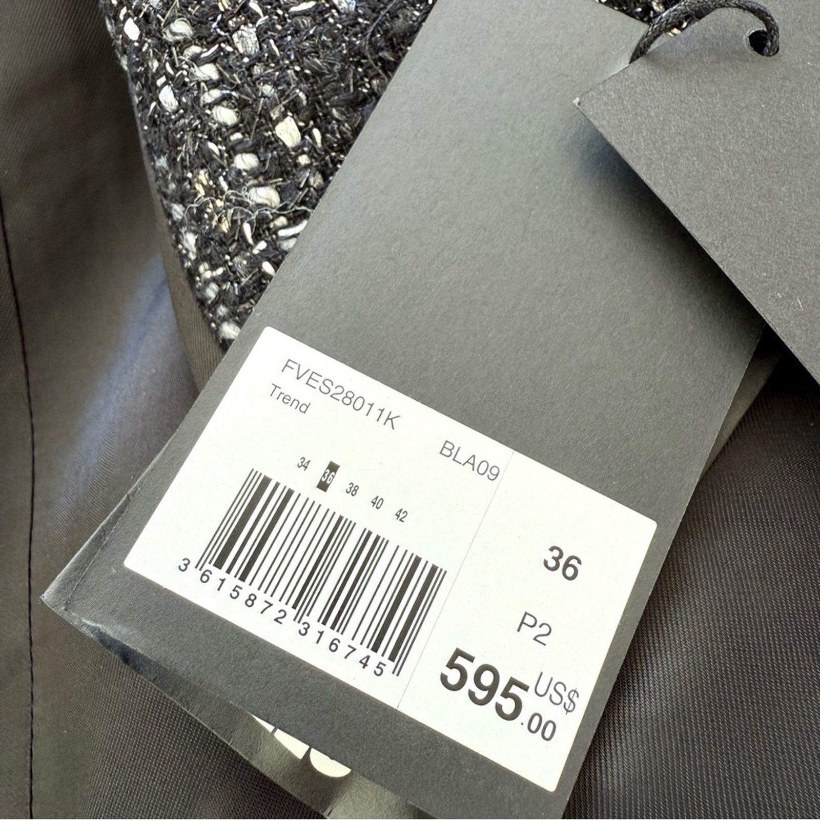 The Kooples NWT!!! The Kooples women tweed jacket size 36FR or 6US 595$ Size M / US 6-8 / IT 42-44 - 8 Thumbnail