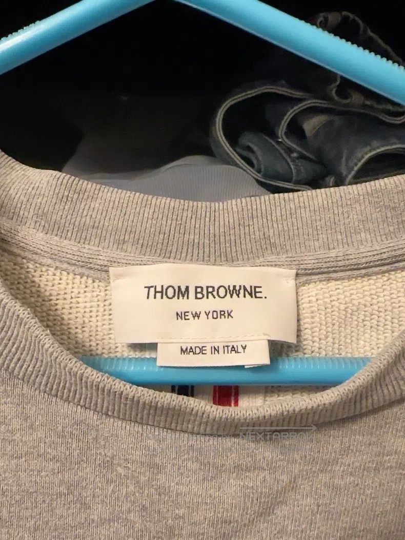 Thom Browne Thom Browne Gray crewneck sweatshirt Size US L / EU 52-54 / 3 - 2 Thumbnail