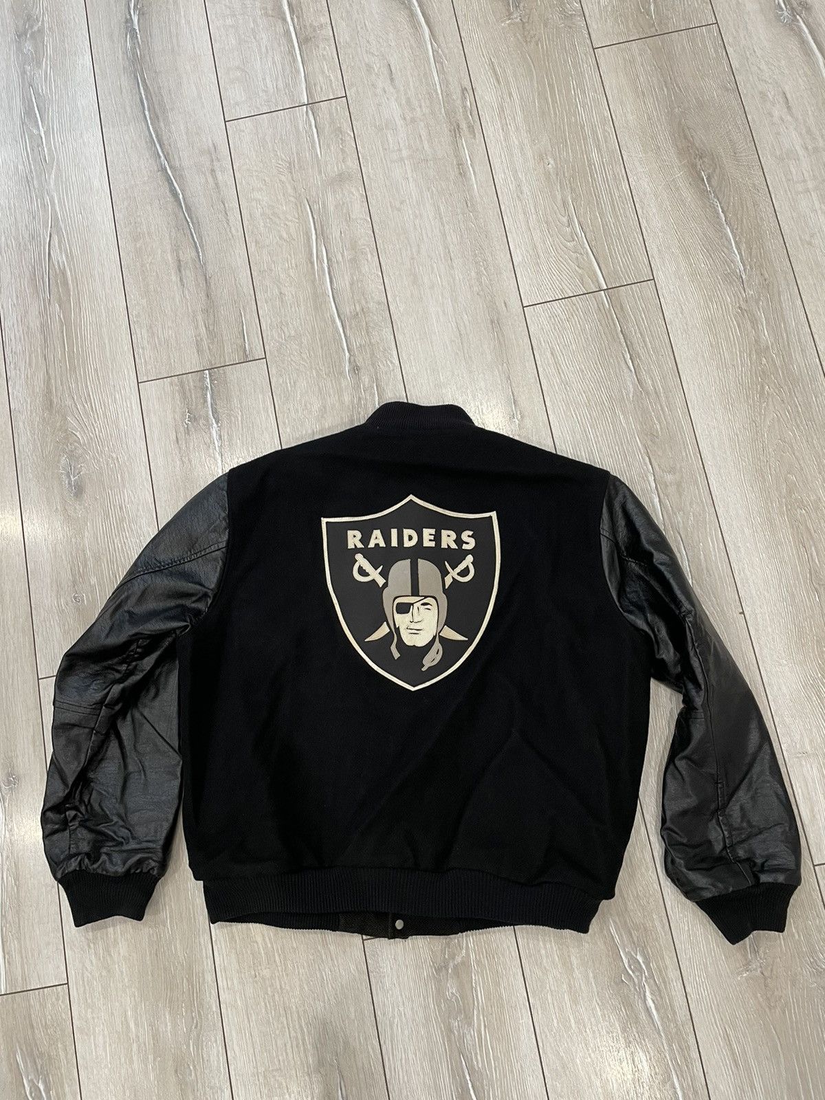 NFL Vintage Oakland Raiders Chalkline Letterman Jacket USA Size US XL / EU 56 / 4 - 1 Thumbnail