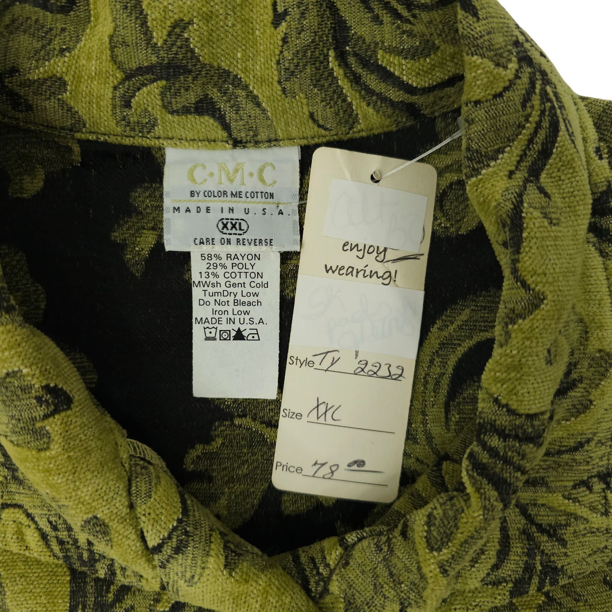 Other CMC Color Me Cotton Floral Button Front Blazer Jacket Womens Size XXL / US 16-18 / IT 52-54 - 8 Thumbnail