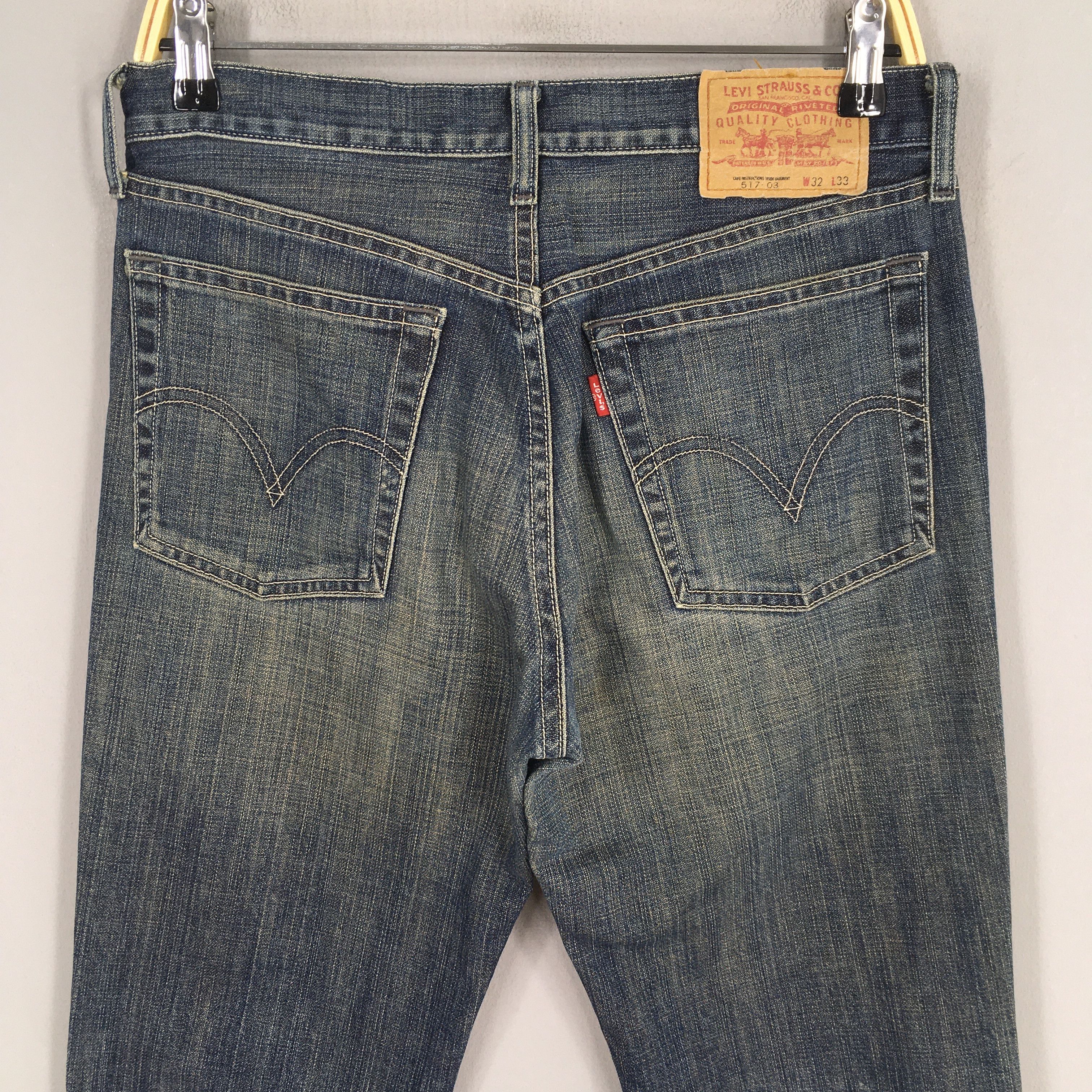 Levi's Size 29x32 Vintage Levi's 517 Bootcut Flare Jeans S778 Size US 29 - 9 Thumbnail