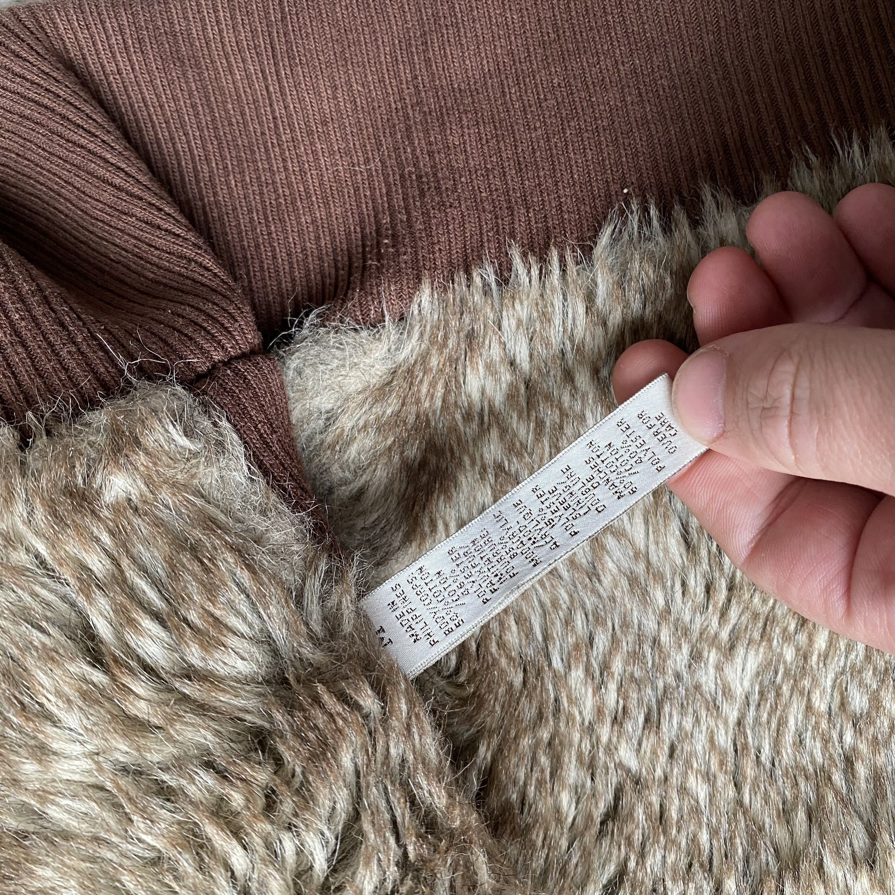 Abercrombie & Fitch Vintage 90s Abercrombie Fitch faux fur hoodie Brown Y2K Size M / US 6-8 / IT 42-44 - 8 Thumbnail