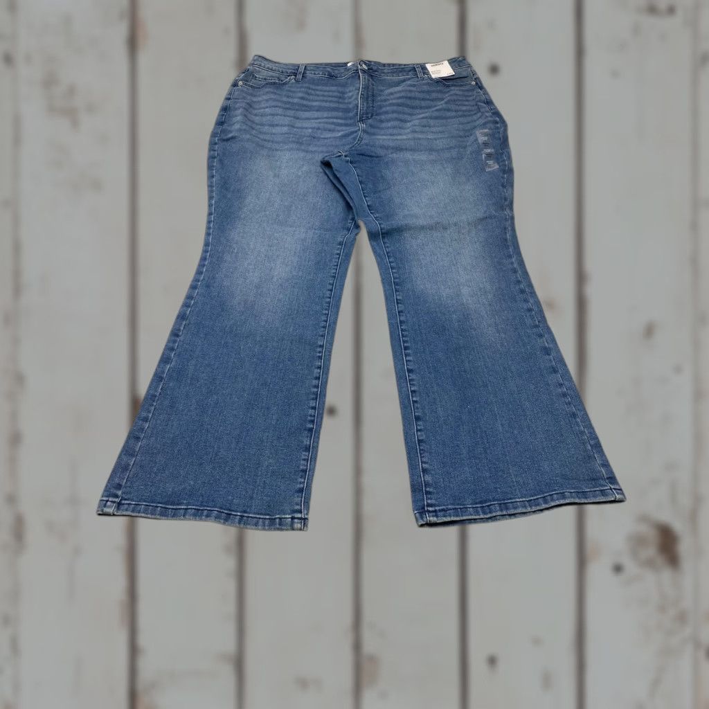 Vintage NWT Sonoma Jeans Plus 24W 44x31 Bootcut Mid Rise Medium Wash Womens Jeans City 5-Pocket Womens, Plus Size, Blue, Sonoma Goods for Life Size 42" / US 20 - 1 Thumbnail