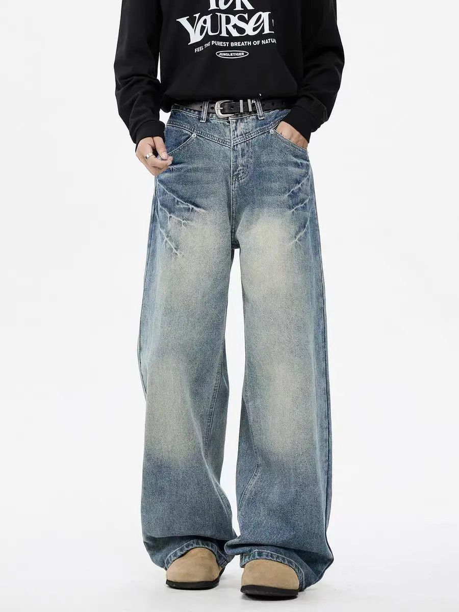 Japanese Brand Vintage washed light blue denim Size US 34 / EU 50 - 4 Thumbnail