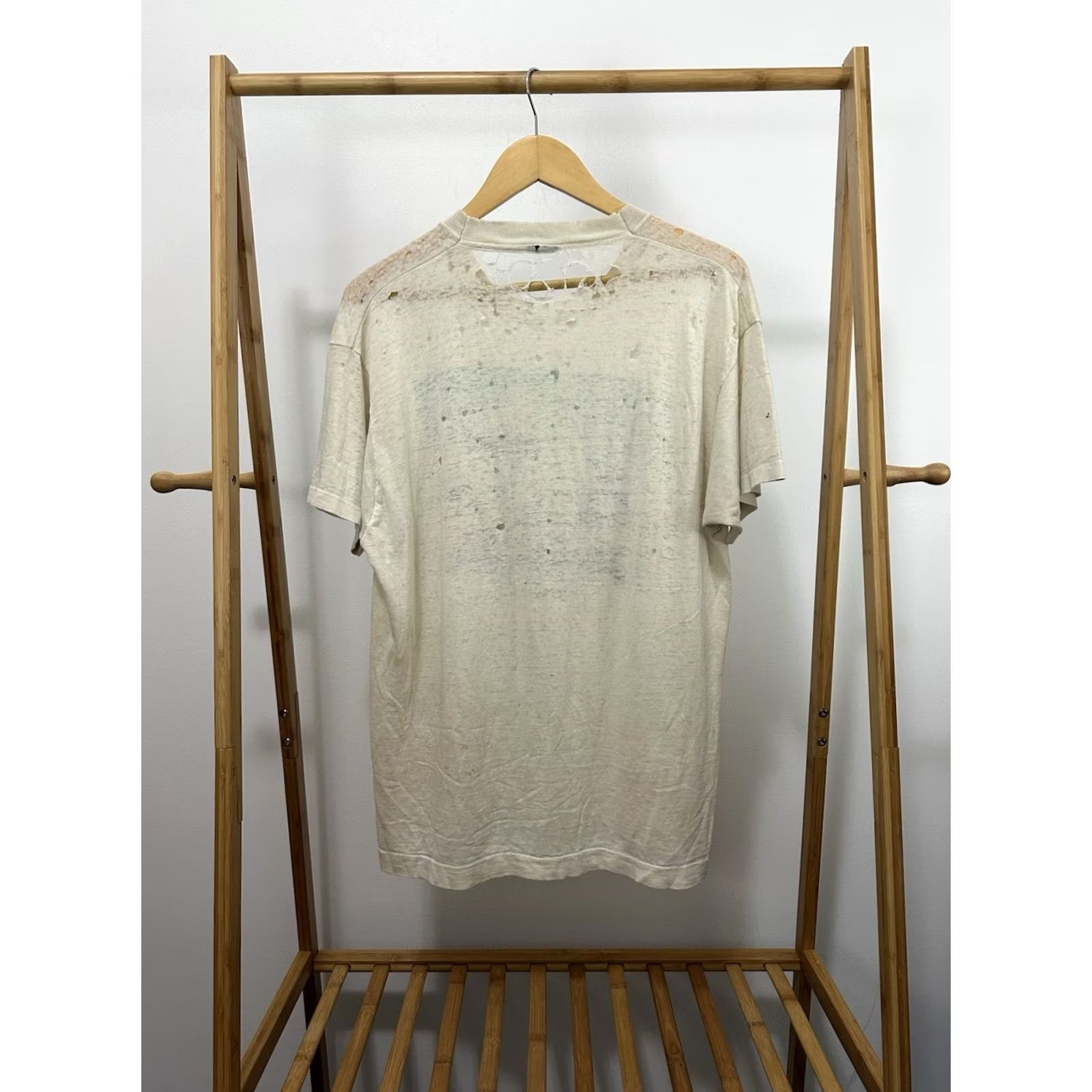 Vintage VTG Miller Lite Party Over Dead Spuds Mackenzie Paper Thin Thrashed T-Shirt XL Shirt Mens White Distressed Burnout 80s Beer Dog Budweiser"} Size US XL / EU 56 / 4 - 2 Thumbnail