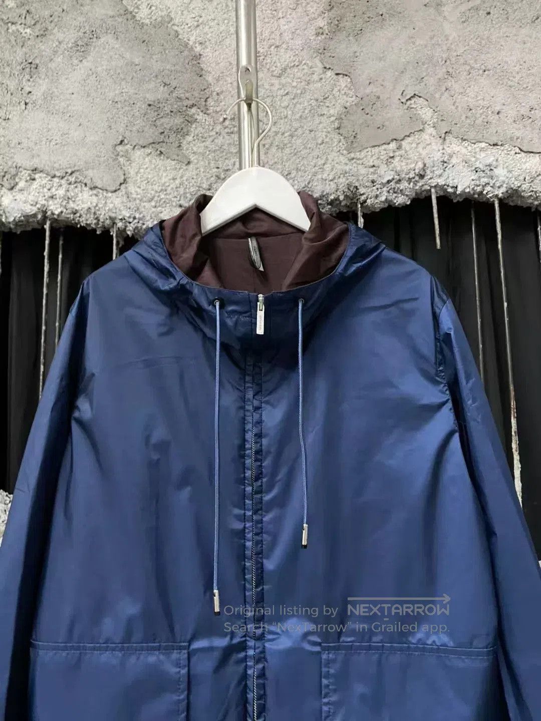 Dior Dior Navy Nylon Zip Hooded Jacket. Size US S / EU 44-46 / 1 - 3 Thumbnail