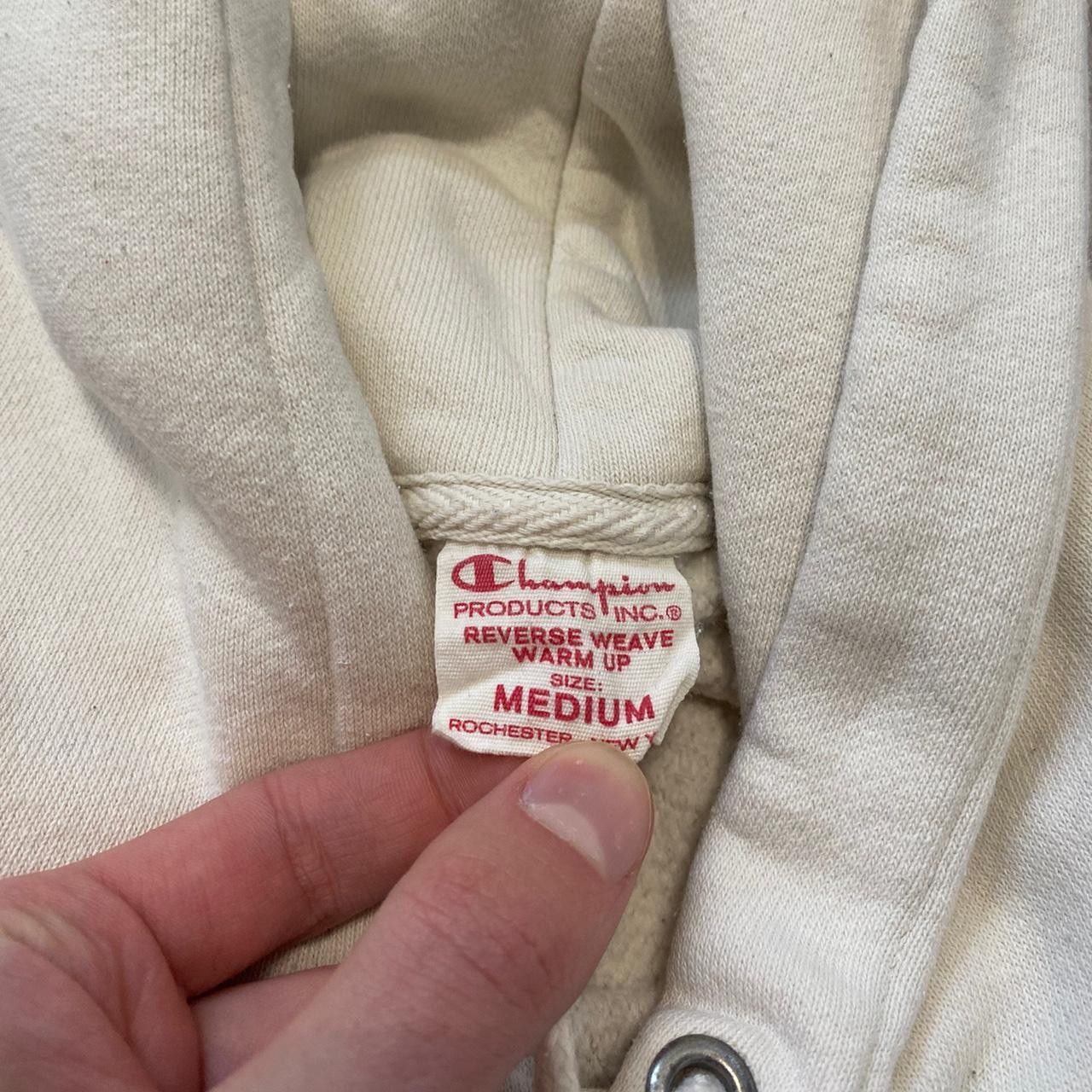 Champion White Champion Reverse Weave hoodie Streetwear Size US M / EU 48-50 / 2 - 5 Thumbnail