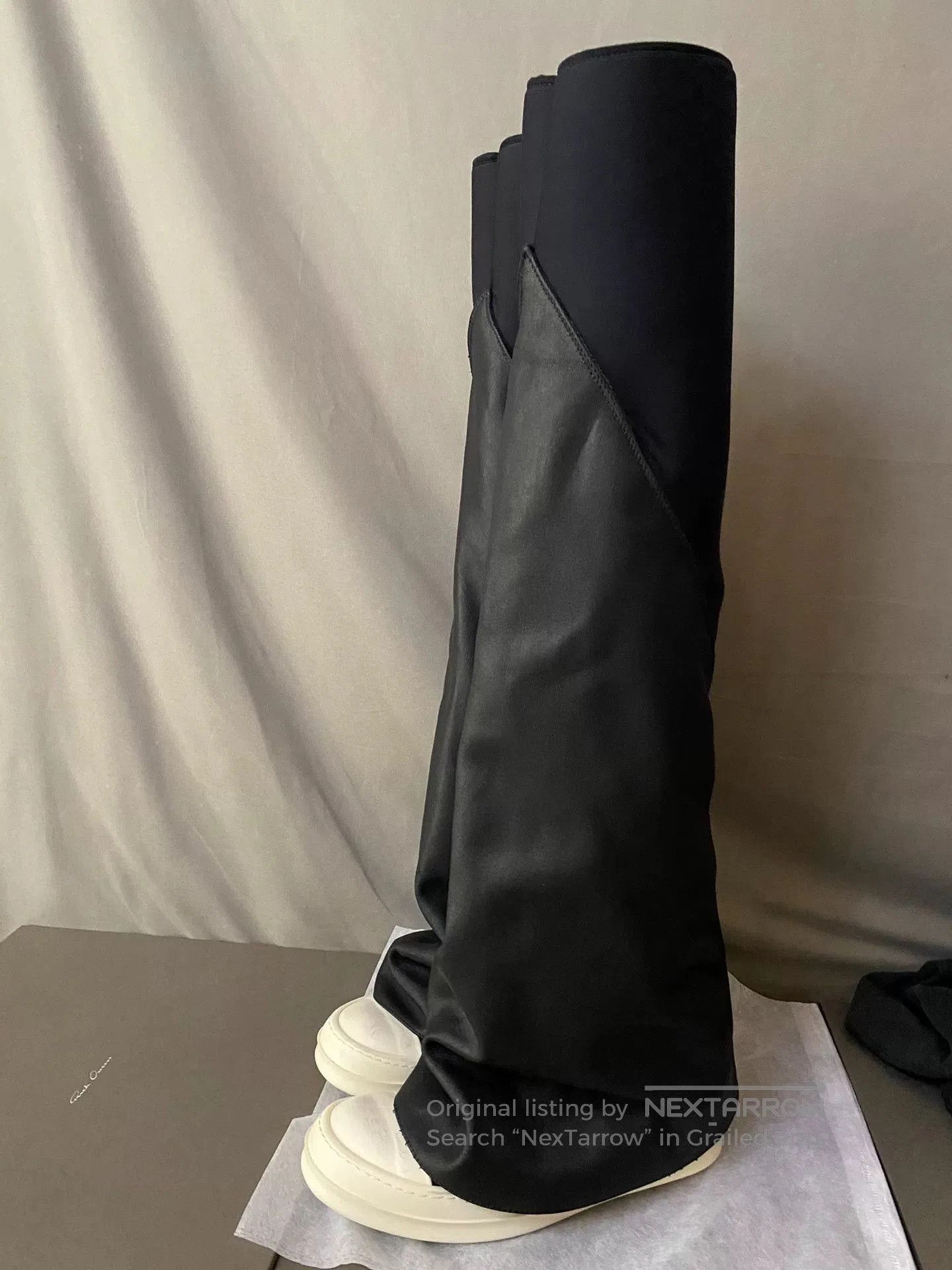 Rick Owens Rick Owens Waxed Panel Pocket Boots. Size US 7 / IT 37 - 1 Thumbnail