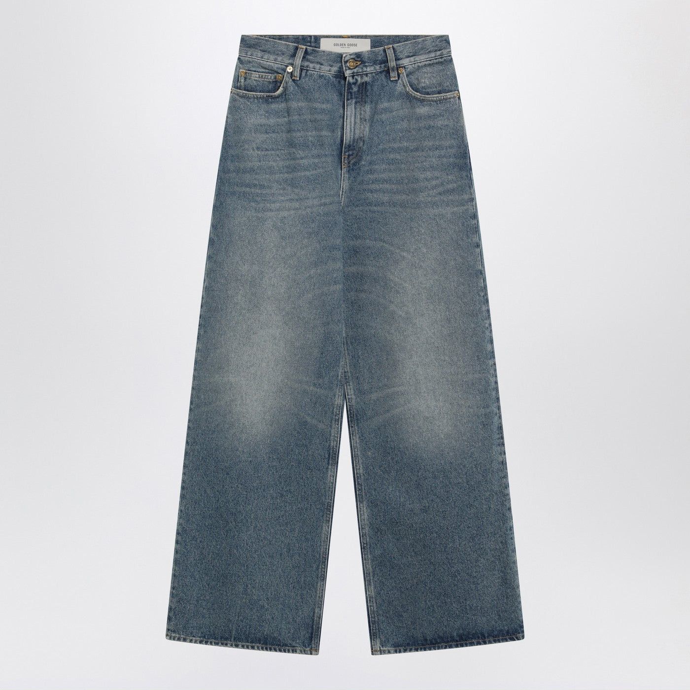 Golden Goose Golden Goose Blue Washed Wide-Leg Jeans Size 24" / US 00 / IT 34 - 1 Thumbnail