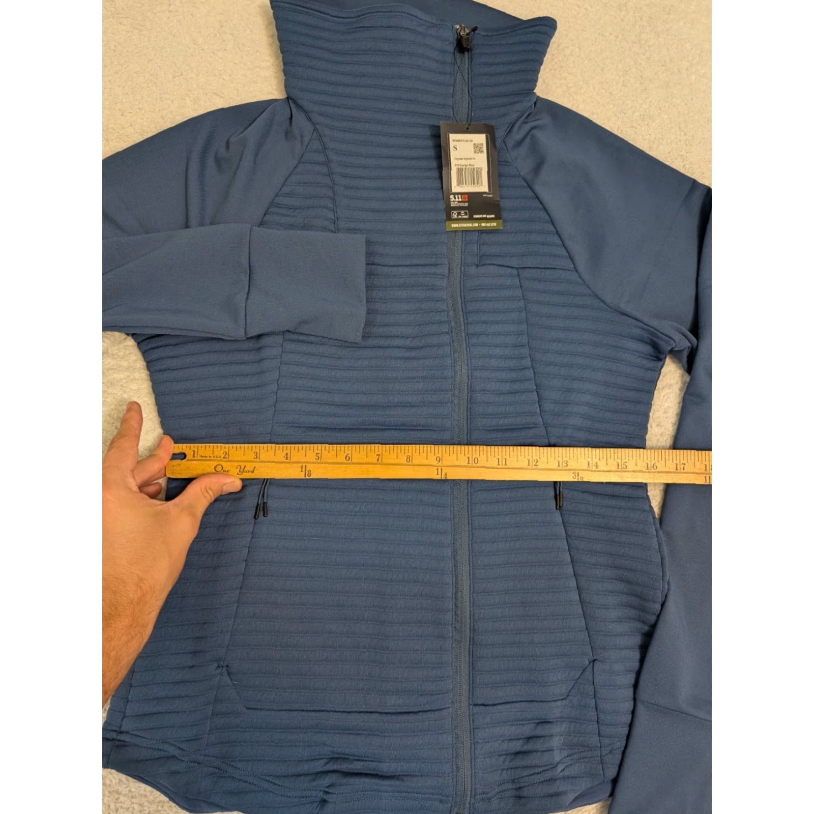 Vintage VINTAGE 5.11 Tactical Crystal Hybrid Jacket Womens SM Asymmetrical Full Zip Blue Size S / US 4 / IT 40 - 6 Thumbnail